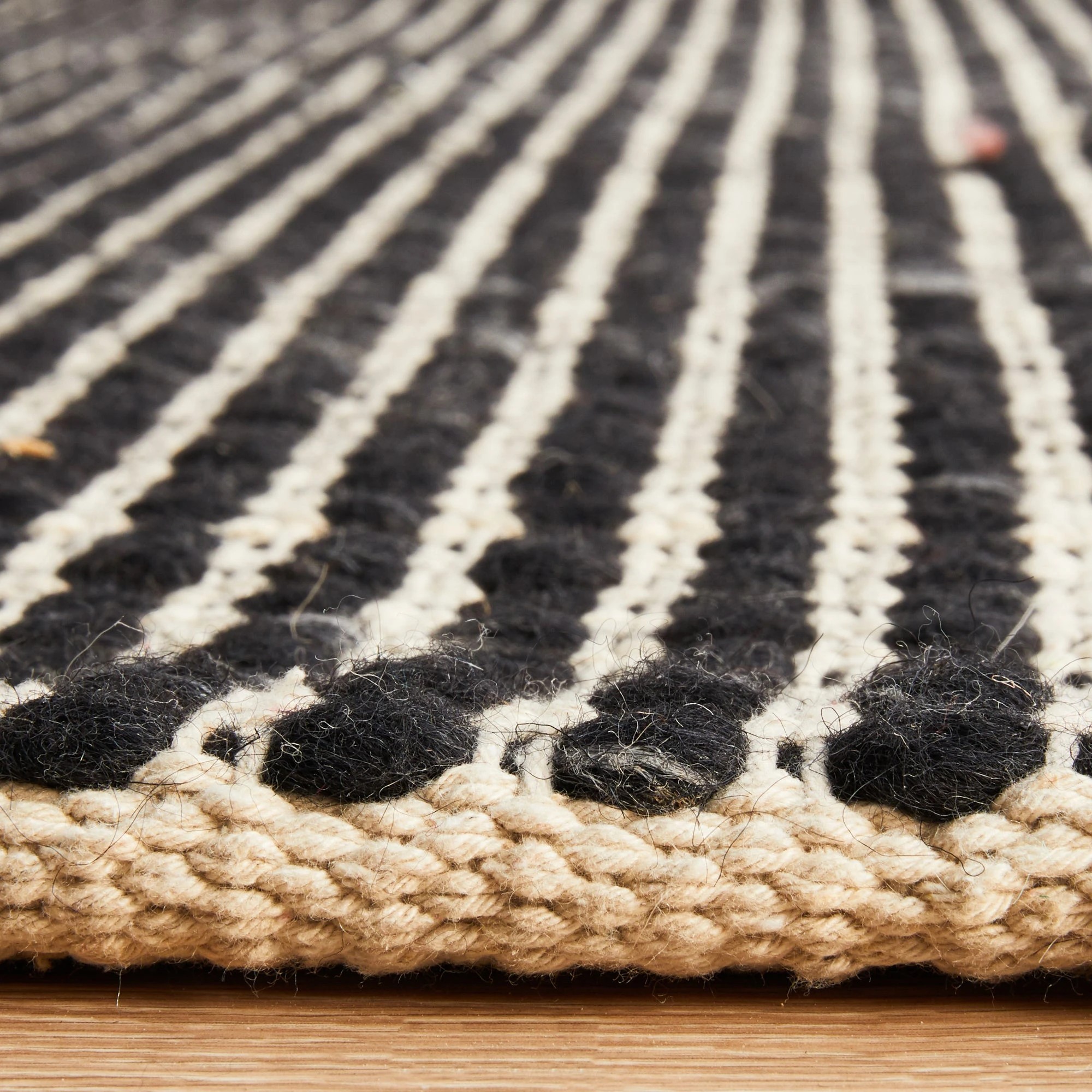 7 Common Ground Rugs Nordica 300 400x300cm - Extra Extra Large Wool Rug - Black, 7 of 9