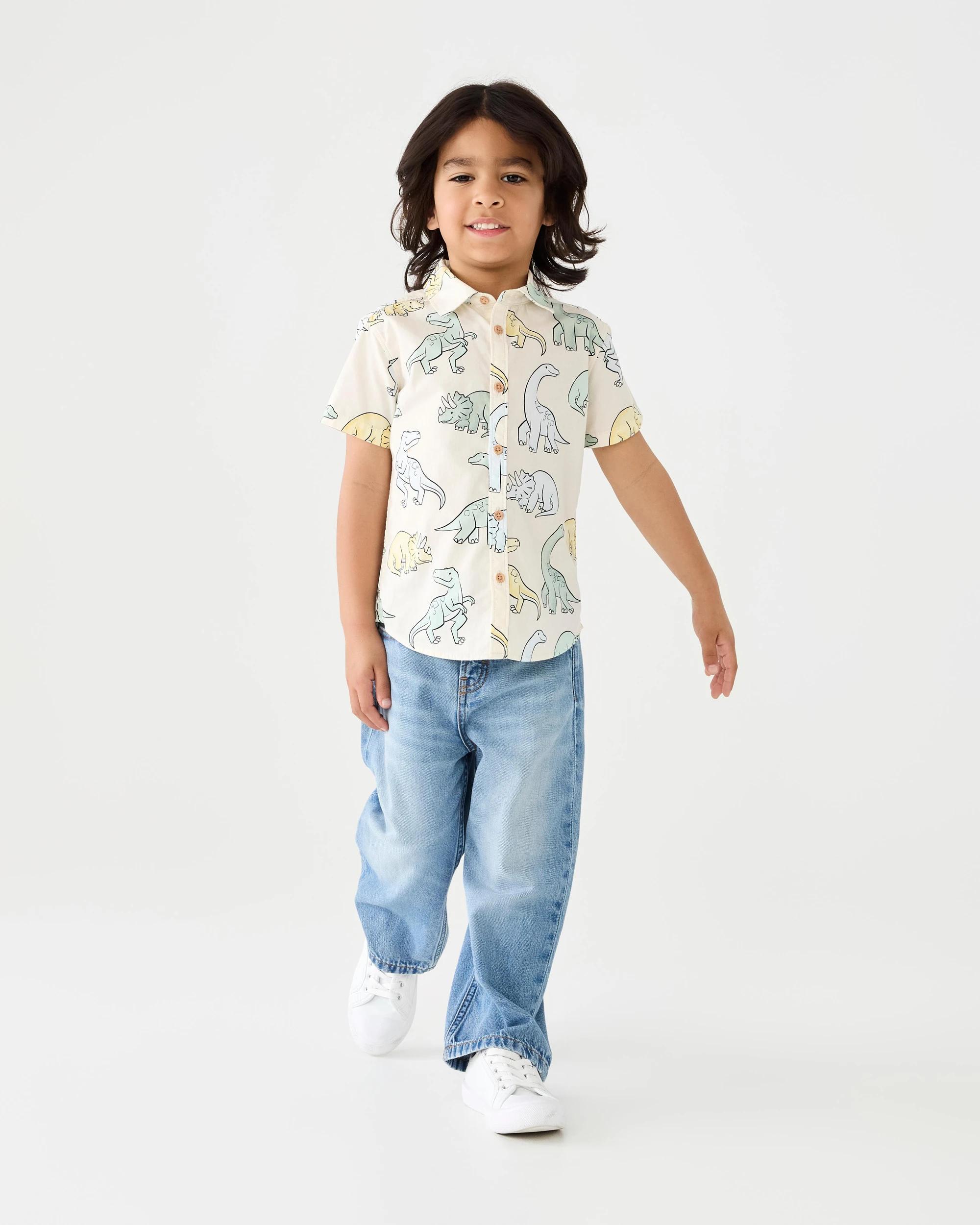 6 Short Sleeve Print Shirt Bge Dino, 6 of 7