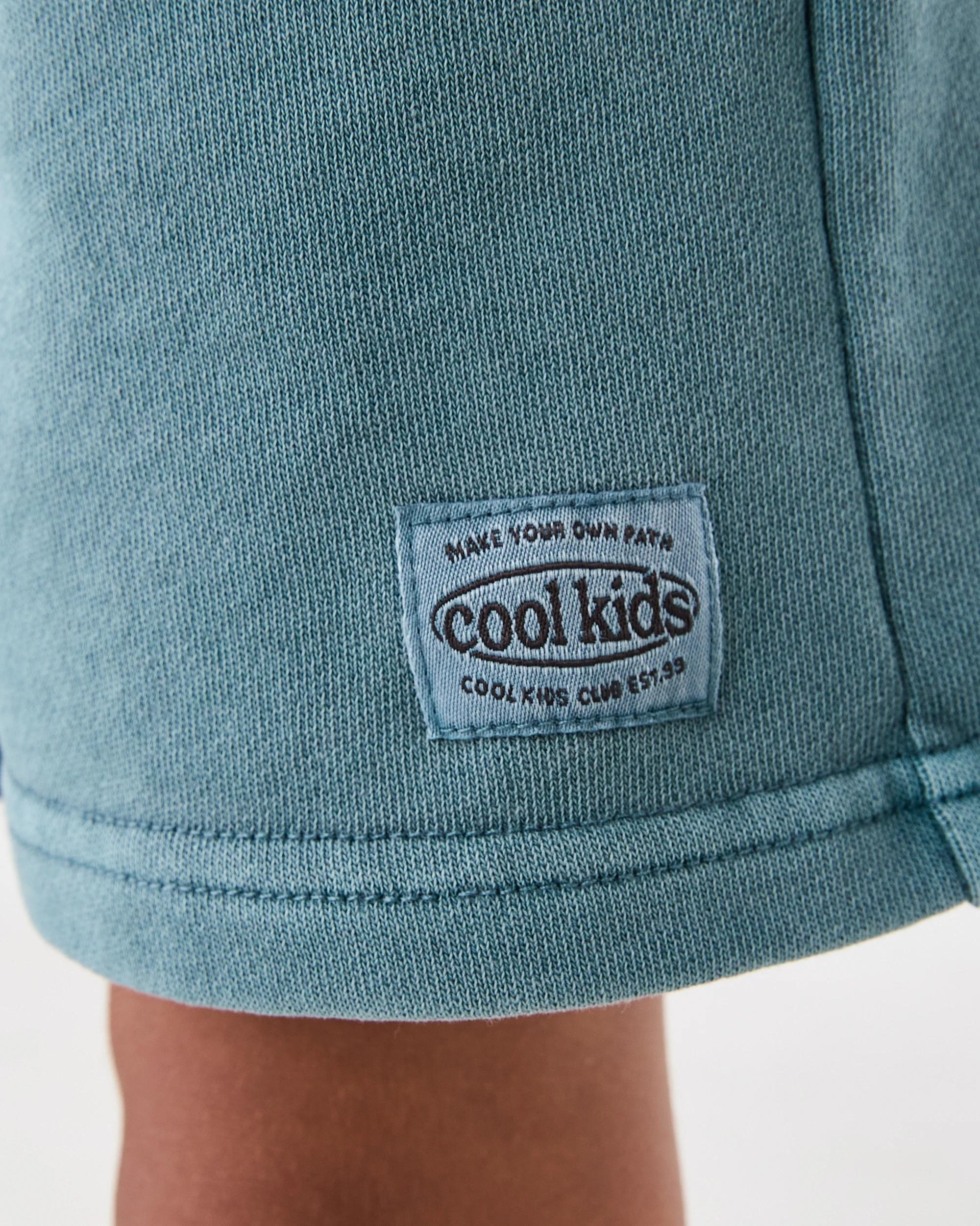 5 Acid Wash Knit Shorts Gbln Blue, 5 of 7