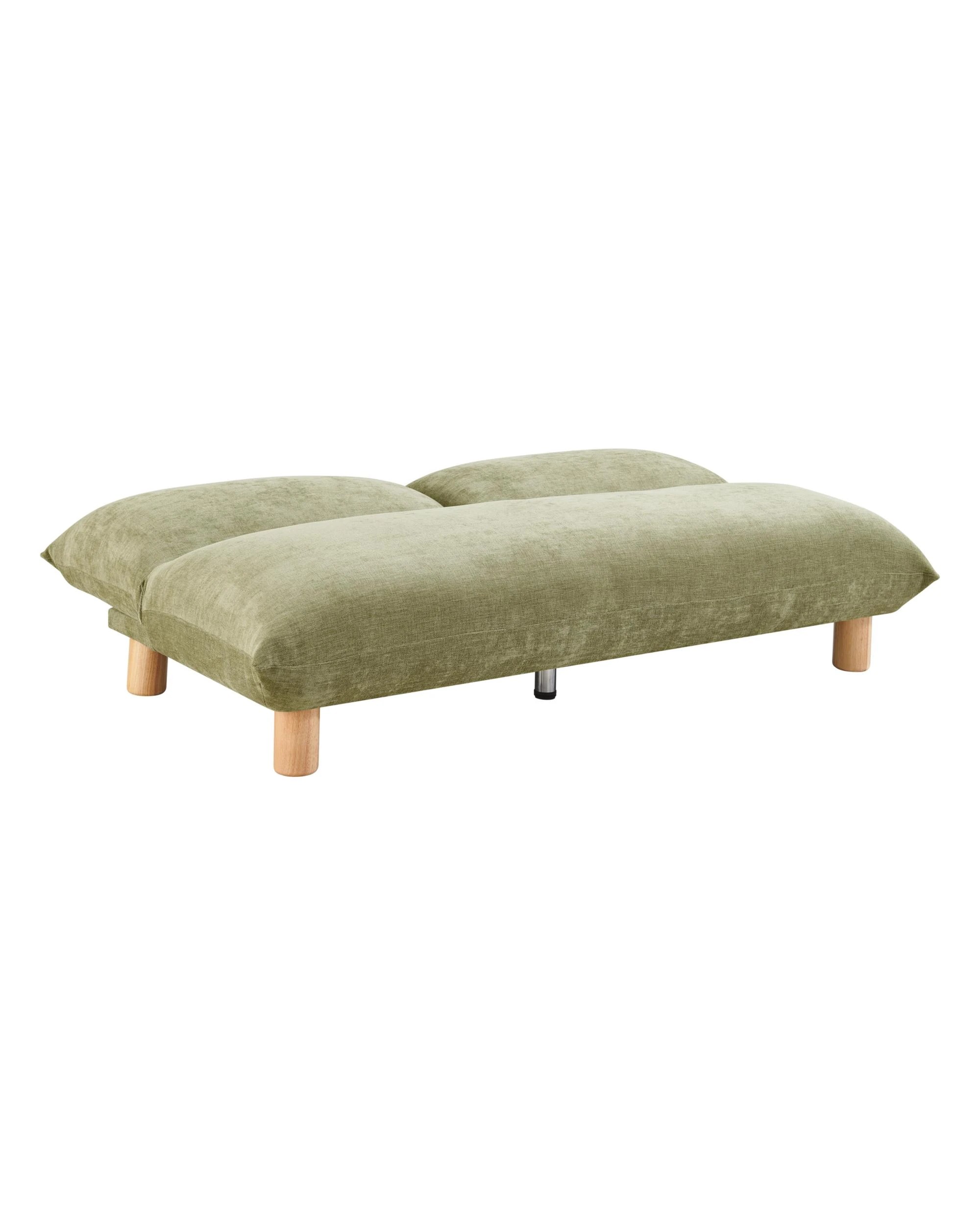 6 Kodu Sofa Bed 185cm Convertible Lounge Futon Moss Green - Green, 6 of 9