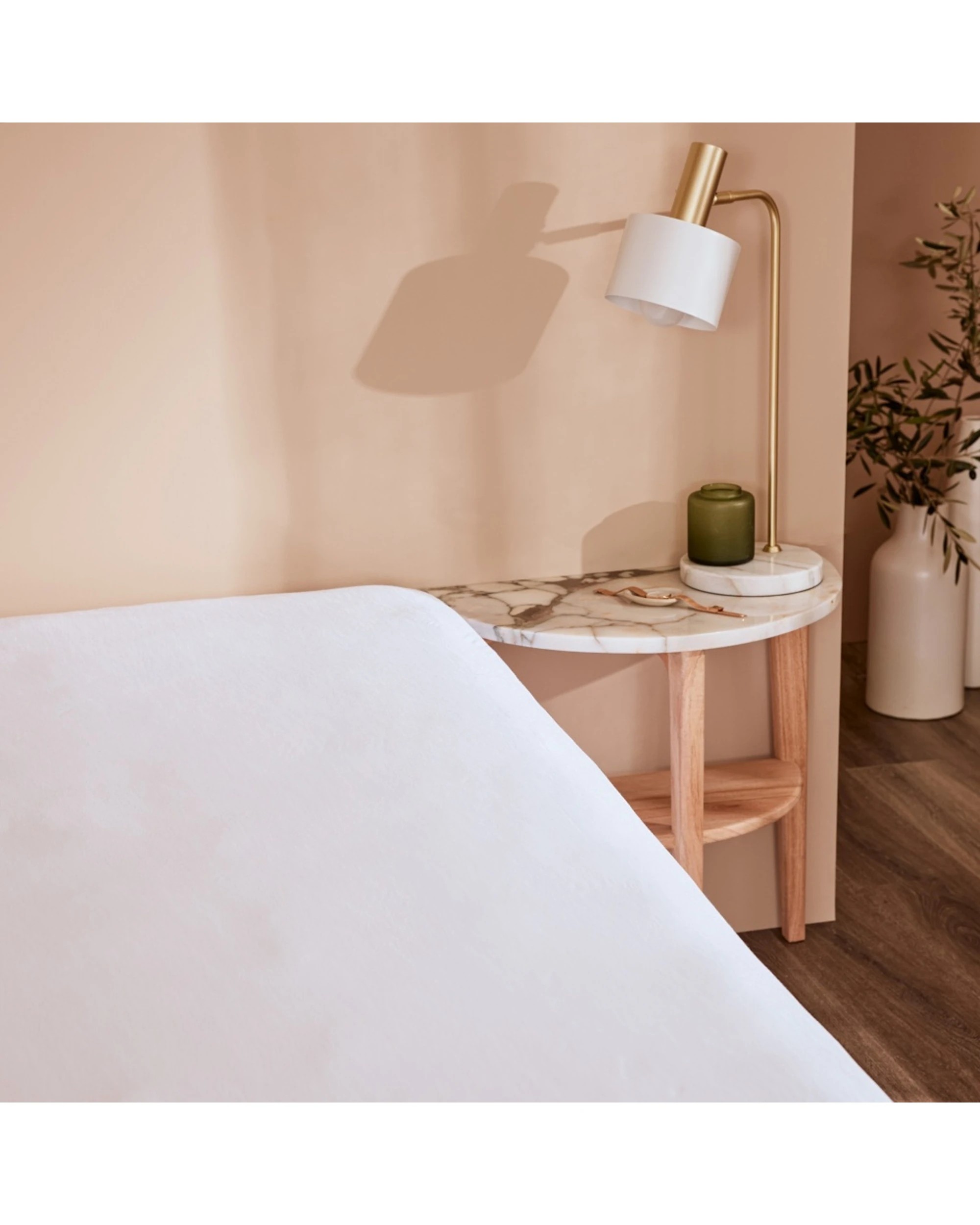 5 Bedding co Bamboo Breathable Waterproof Mattress Protector - King Bed - White, 5 of 5