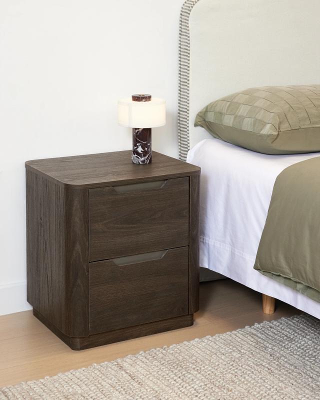 Miles 2 Drawer Bedside Table - Wa