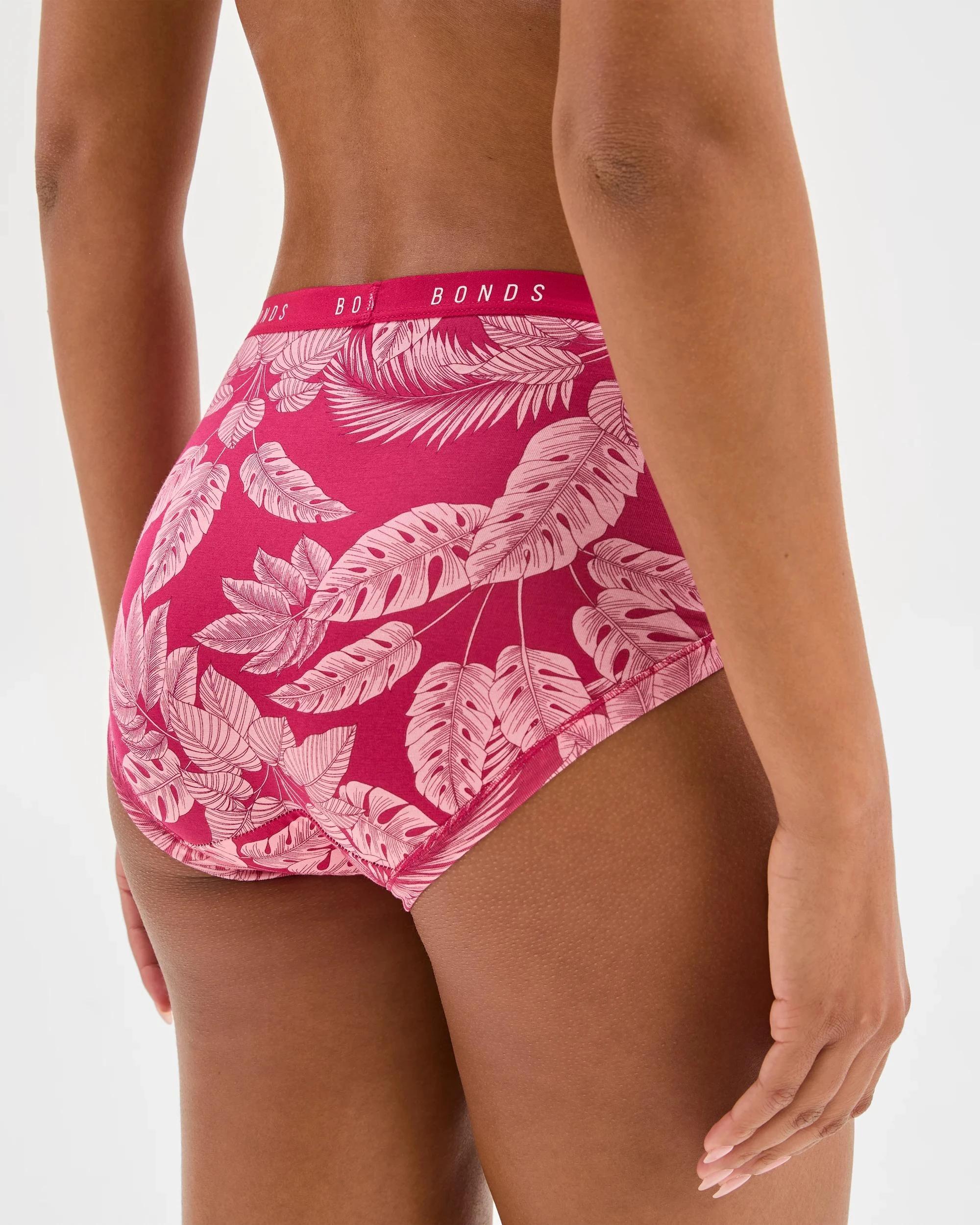 4 Bonds Cottontails 3 Pack Full Briefs BOTANICAL BLISS/ RASPBERRY JAM/ PINK WHISPER, 4 of 4