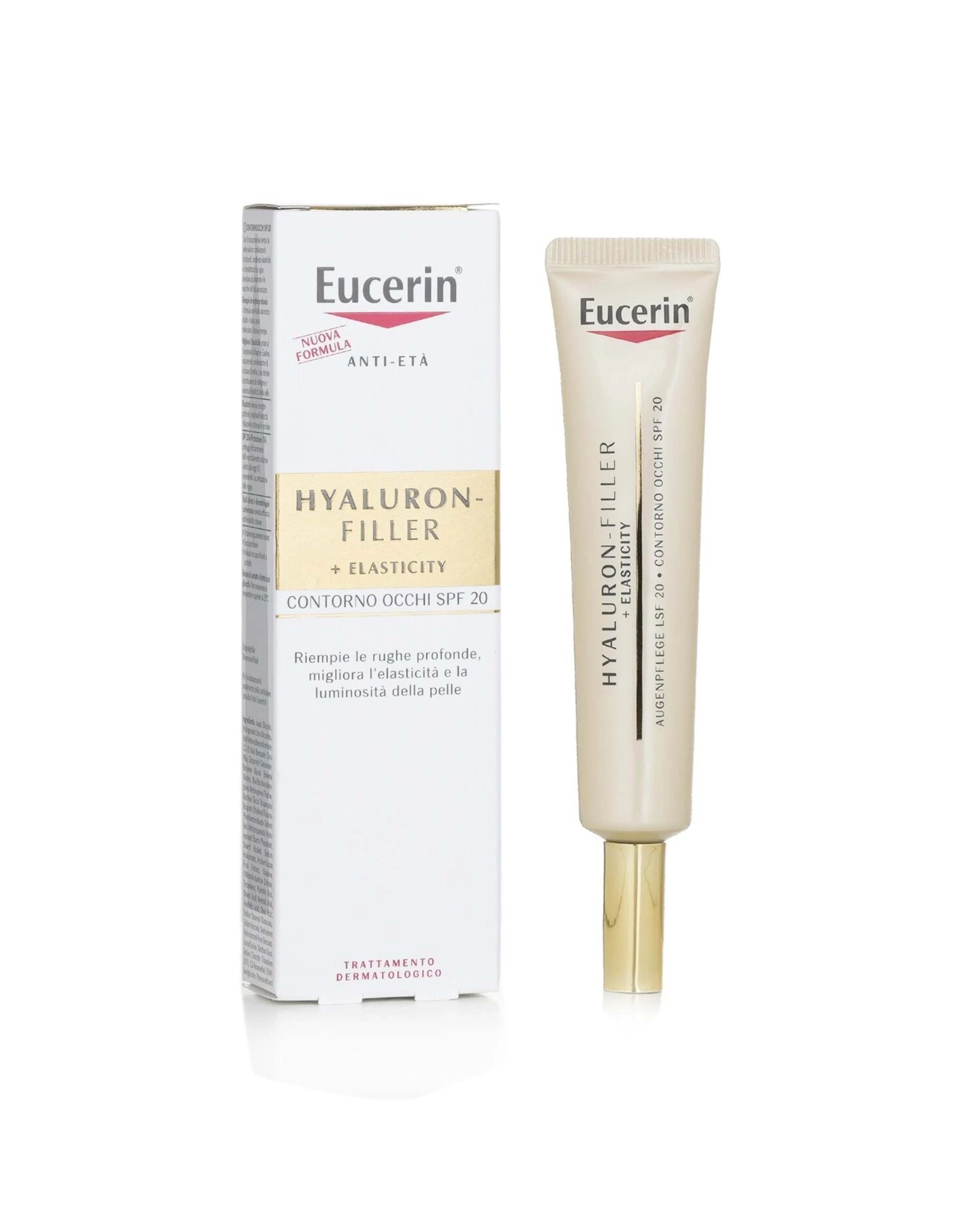 2 Eucerin Anti Age Hyaluron Filler + Elasticity Eye Cream SPF20  15ml, 2 of 3