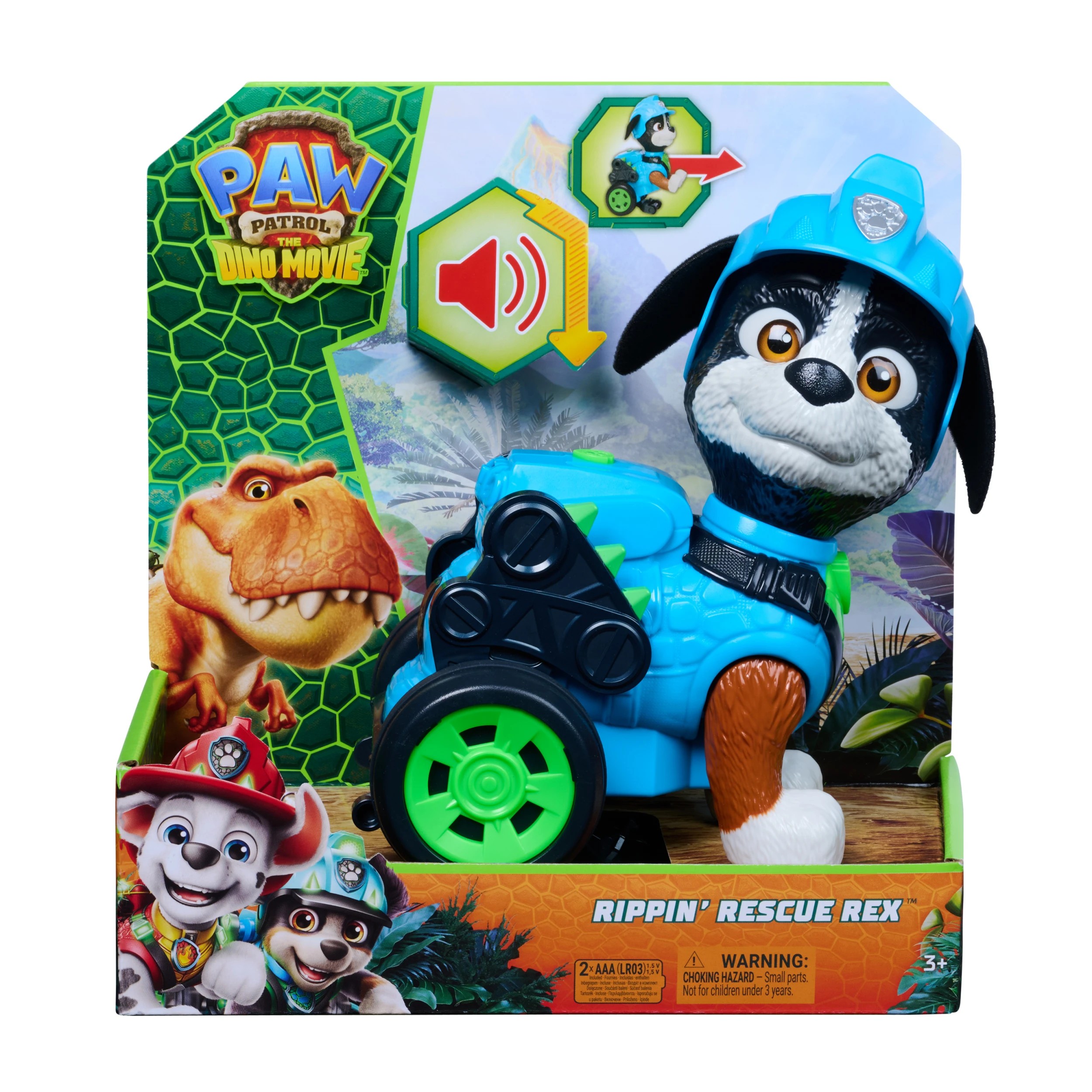 1 PAW Patrol: The Dino Movie Rippin Rescue Rex Action Figure, 1 of 8
