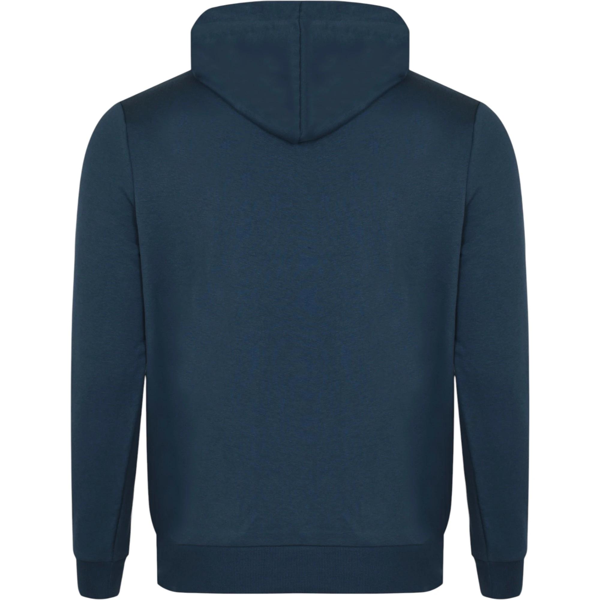 5 Puma Mens Essentials Small Logo Hoodie Dark Night BLUE, 5 of 7