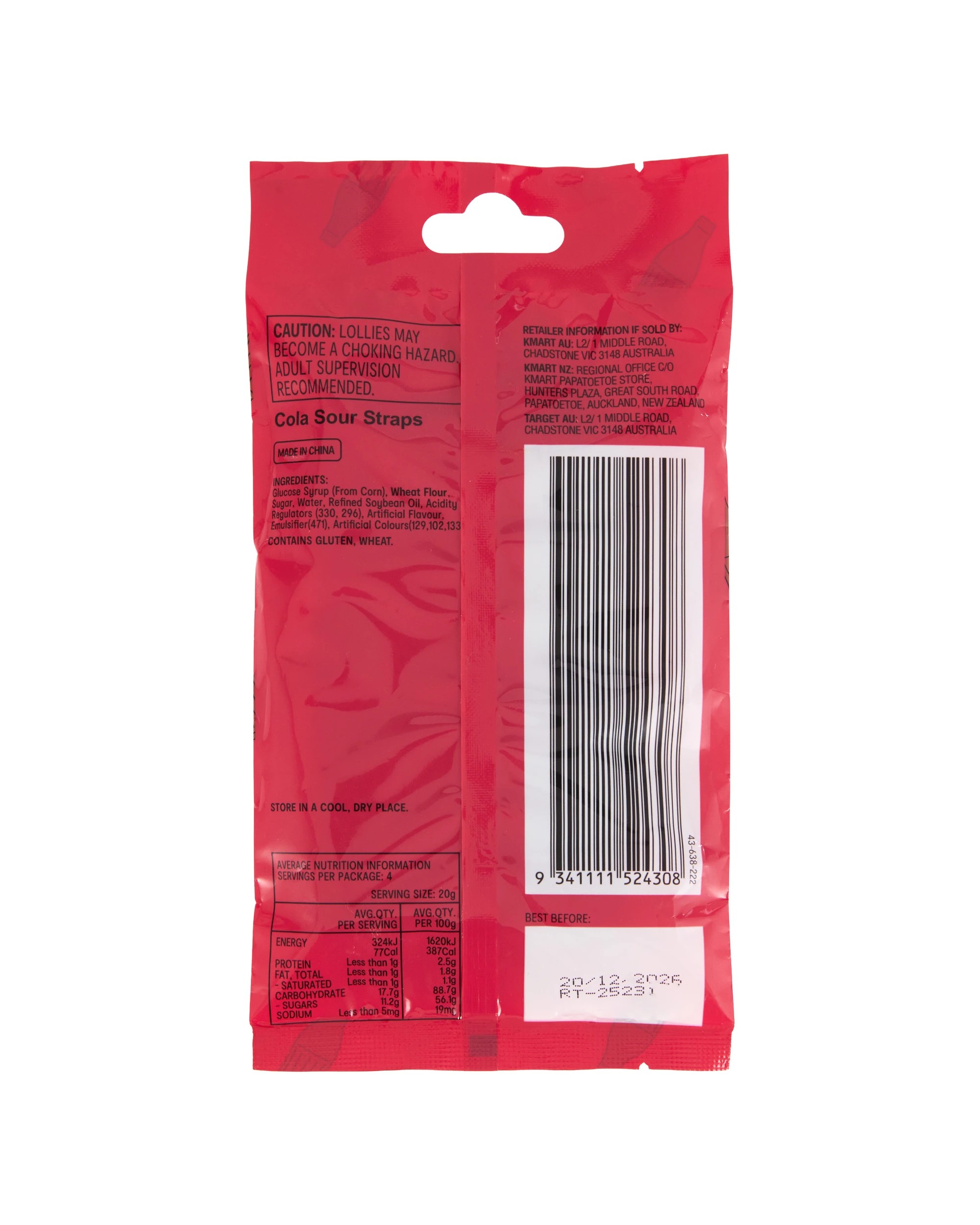 3 Cola Sour Straps 80g, 3 of 3