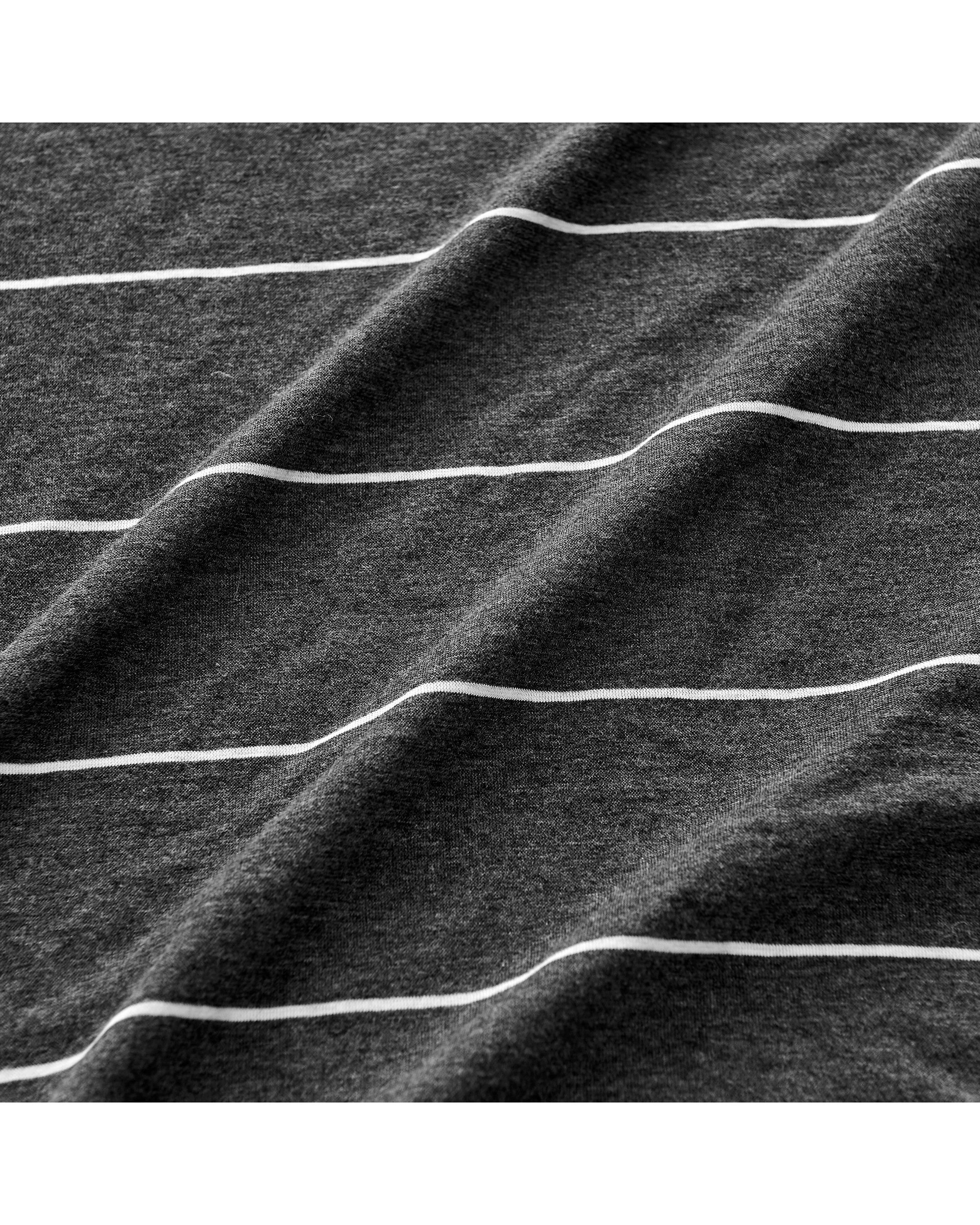 3 Dreamaker Jersey Luxe 100% Cotton Reversible European Pillowcase Twin Pack - Charcoal, 3 of 7