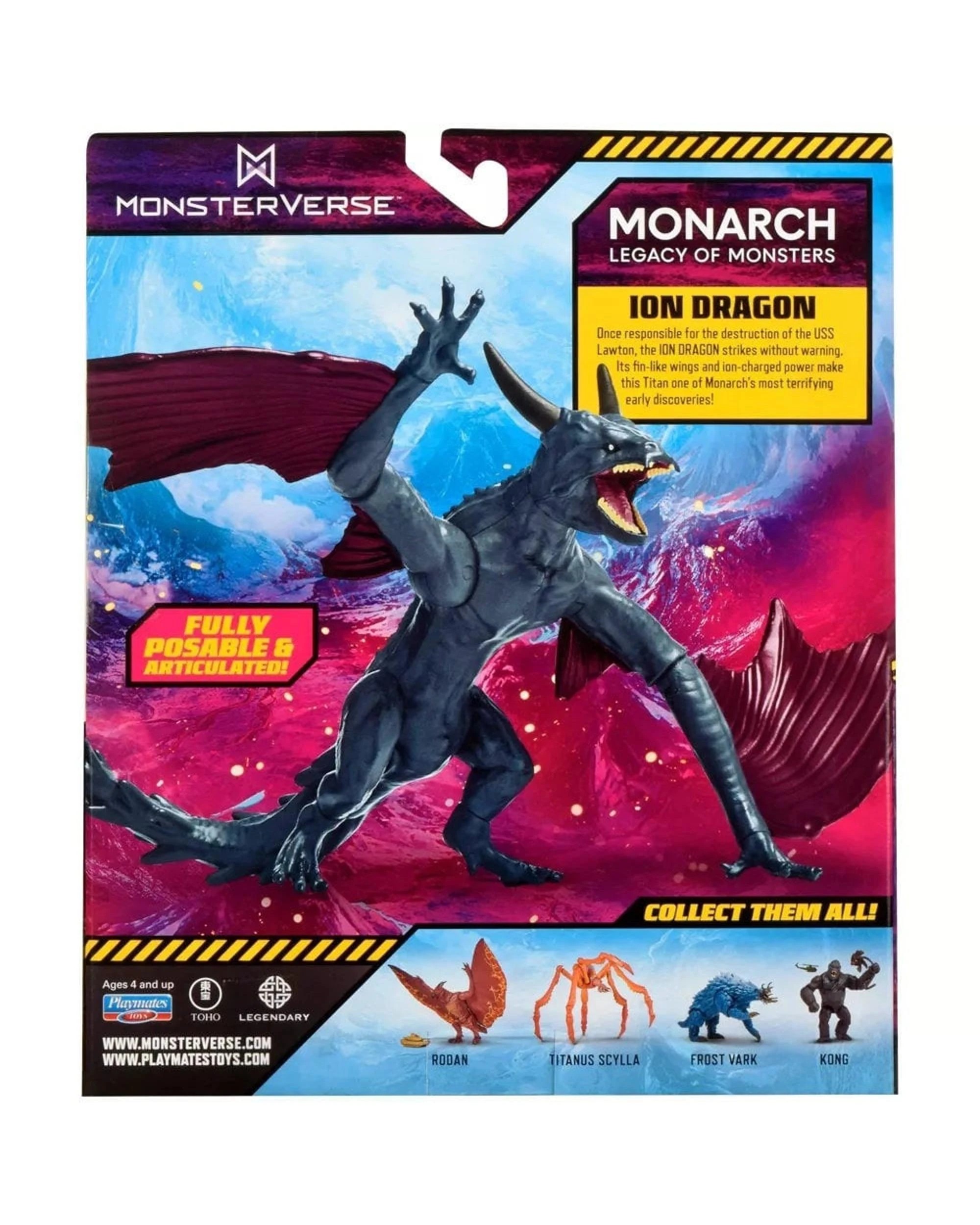 5 MonsterVerse Monarch Legacy of Monsters Ion Dragon 6 inch Action Figure, 5 of 5