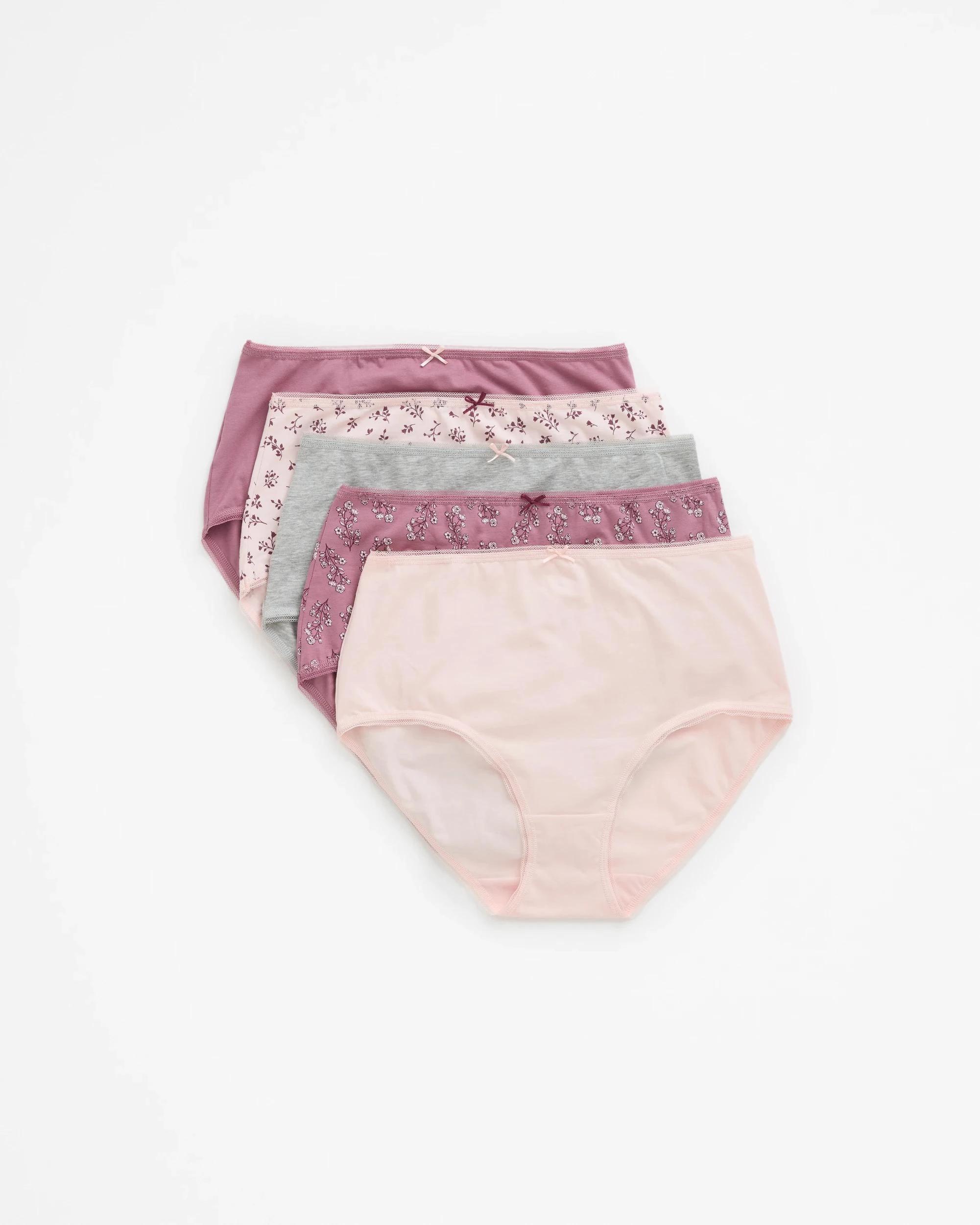 1 Target Woman Cotton/Elastane 5 Pack Full Briefs BOHO BLOOM, 1 of 5