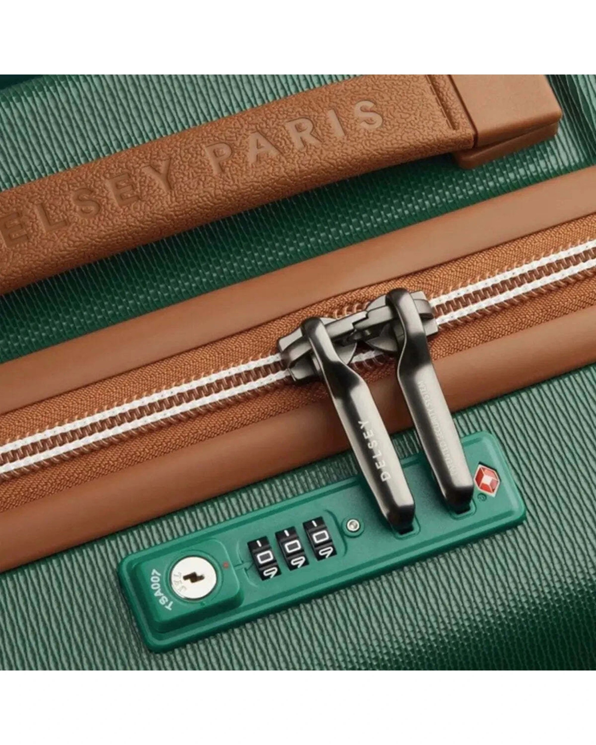 5 Delsey Luggage Chatelet Air 2.0 - 66 cm 4-Wheel Suitcase TSA Combination Lock - Green, 5 of 6