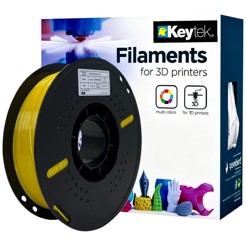 1 Keytek PETG 3D Filament Yellow, 1 of 1