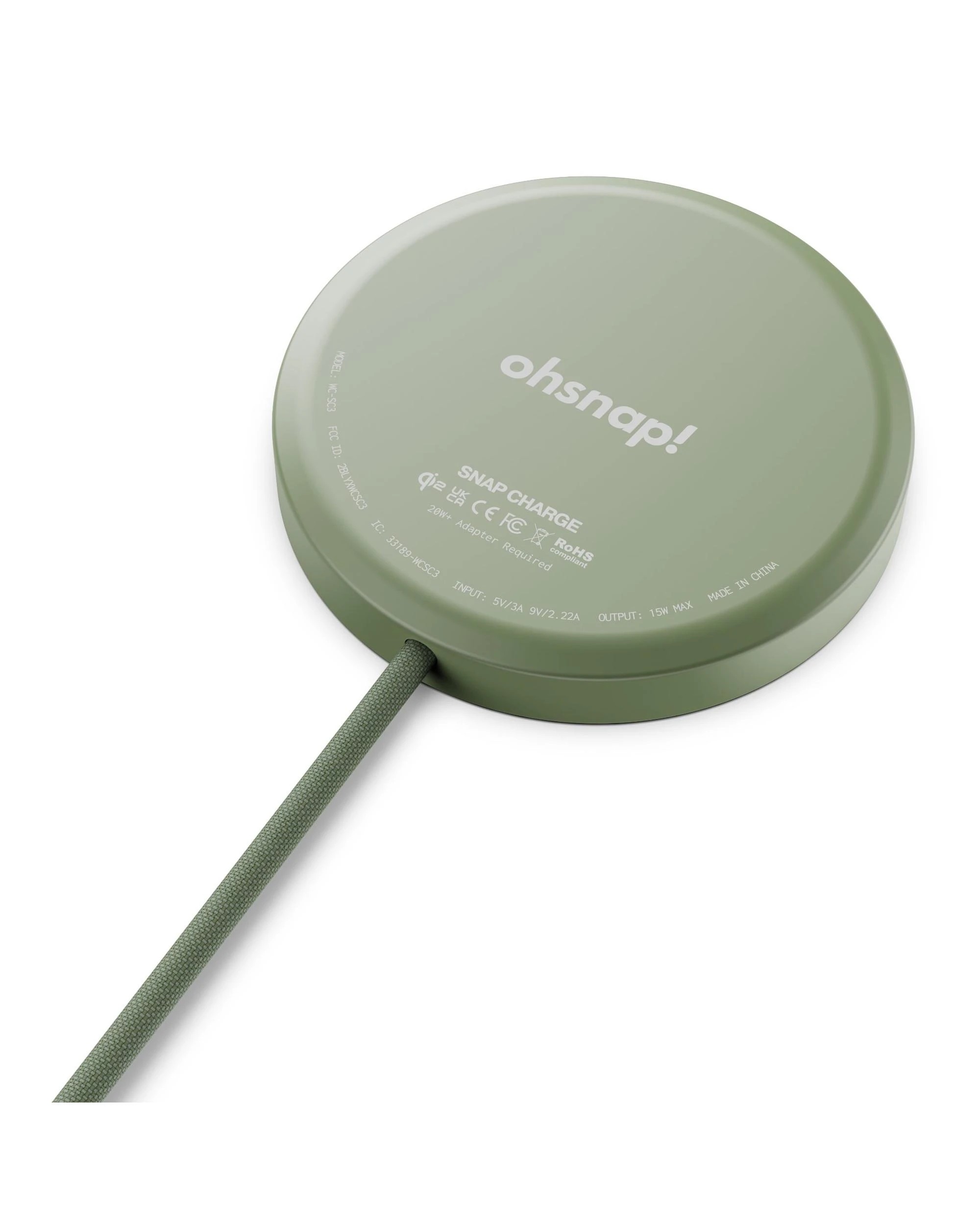 4 Ohsnap Snap Charge Qi2 Magnetic Auto Aligning Wireless Charger - Gator Fade, 4 of 5