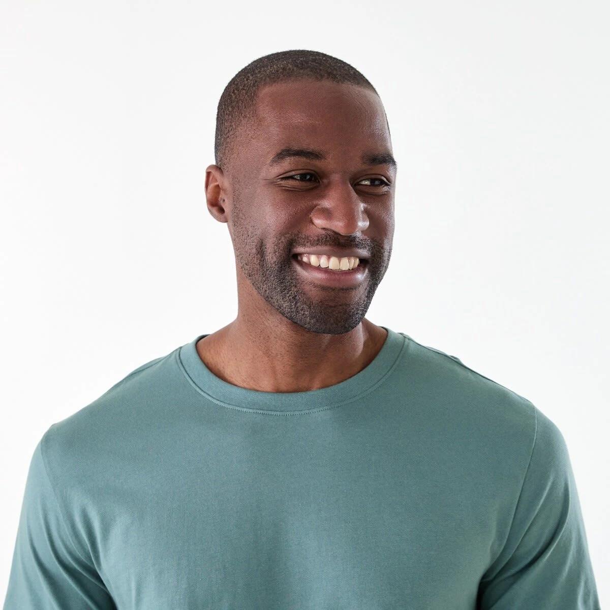 4 Australian Grown Cotton Longline T-shirt STORMY, 4 of 6