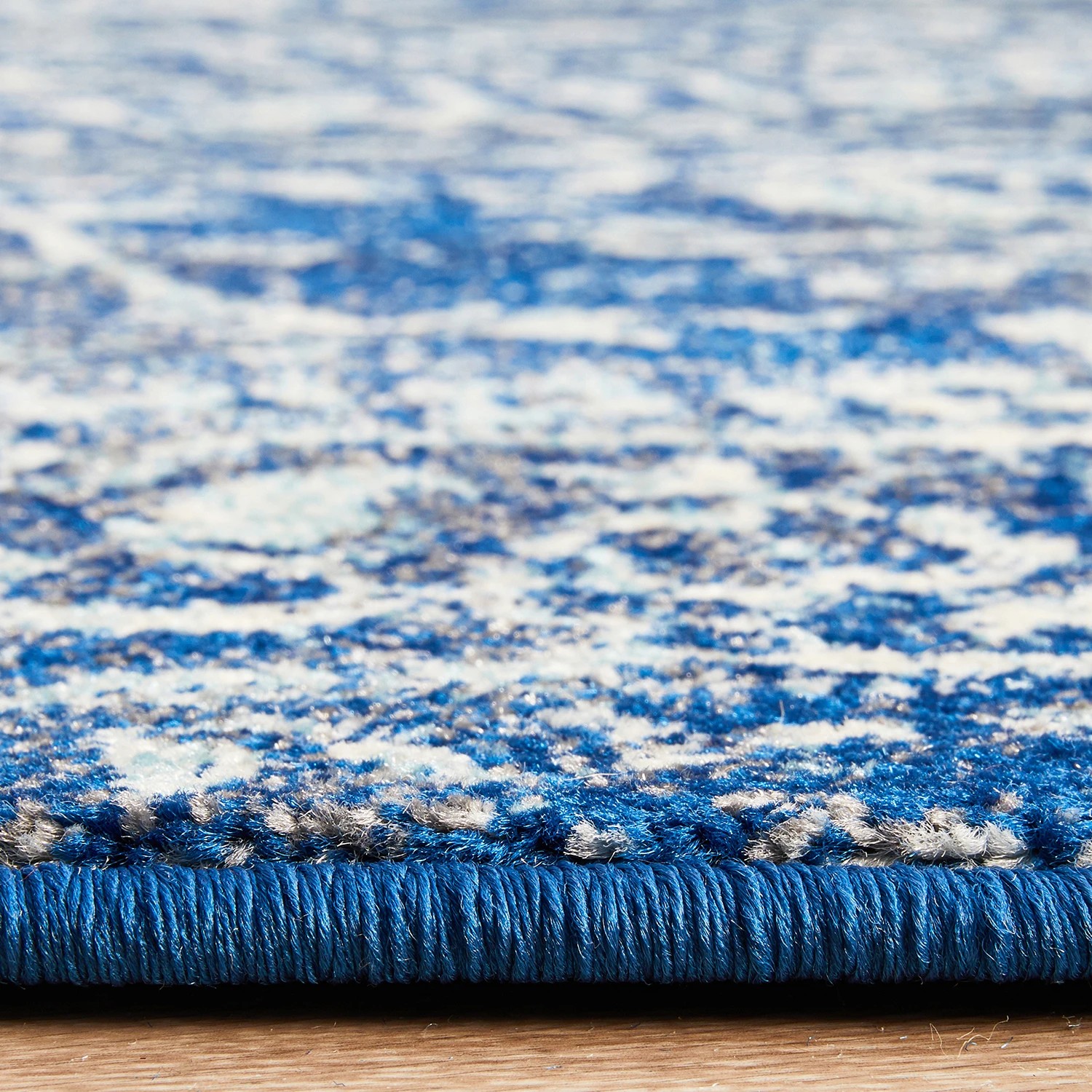 7 Common Ground Rugs Encore 253 200x200cm Round - Medium Pet Friendly Rug - Blue, 7 of 7