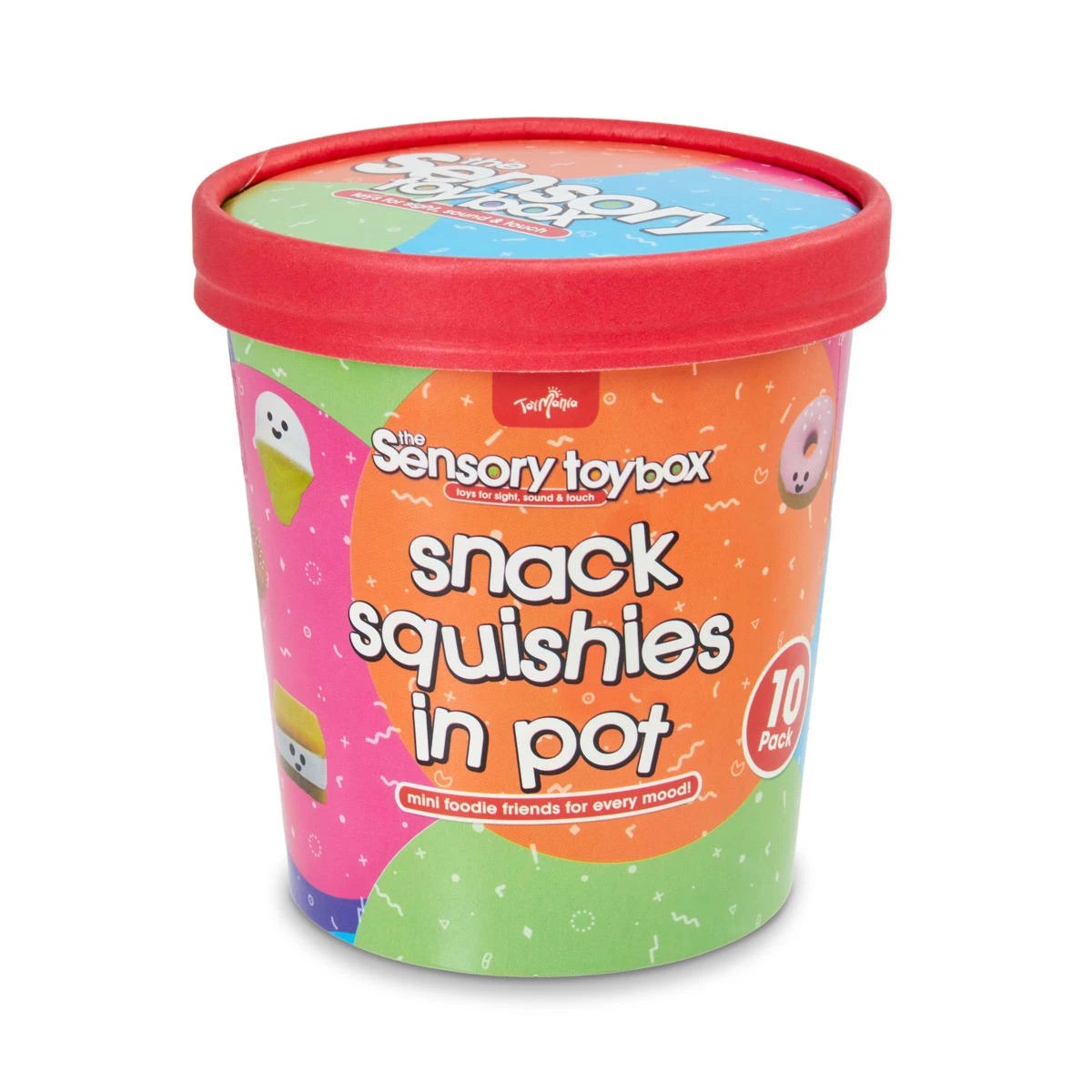 2 10 Pack ToyMania The Sensory Toy Box Snack Squishies in Pot, 2 of 7