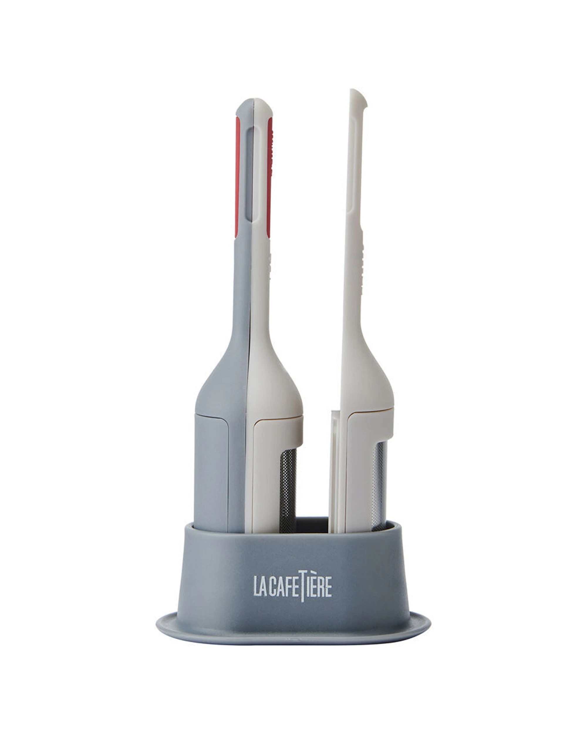 2 La Cafetiere 2PK Brewstir 2 In 1 Tea Coffee Infuser With Storage Stand - Grey, 2 of 6