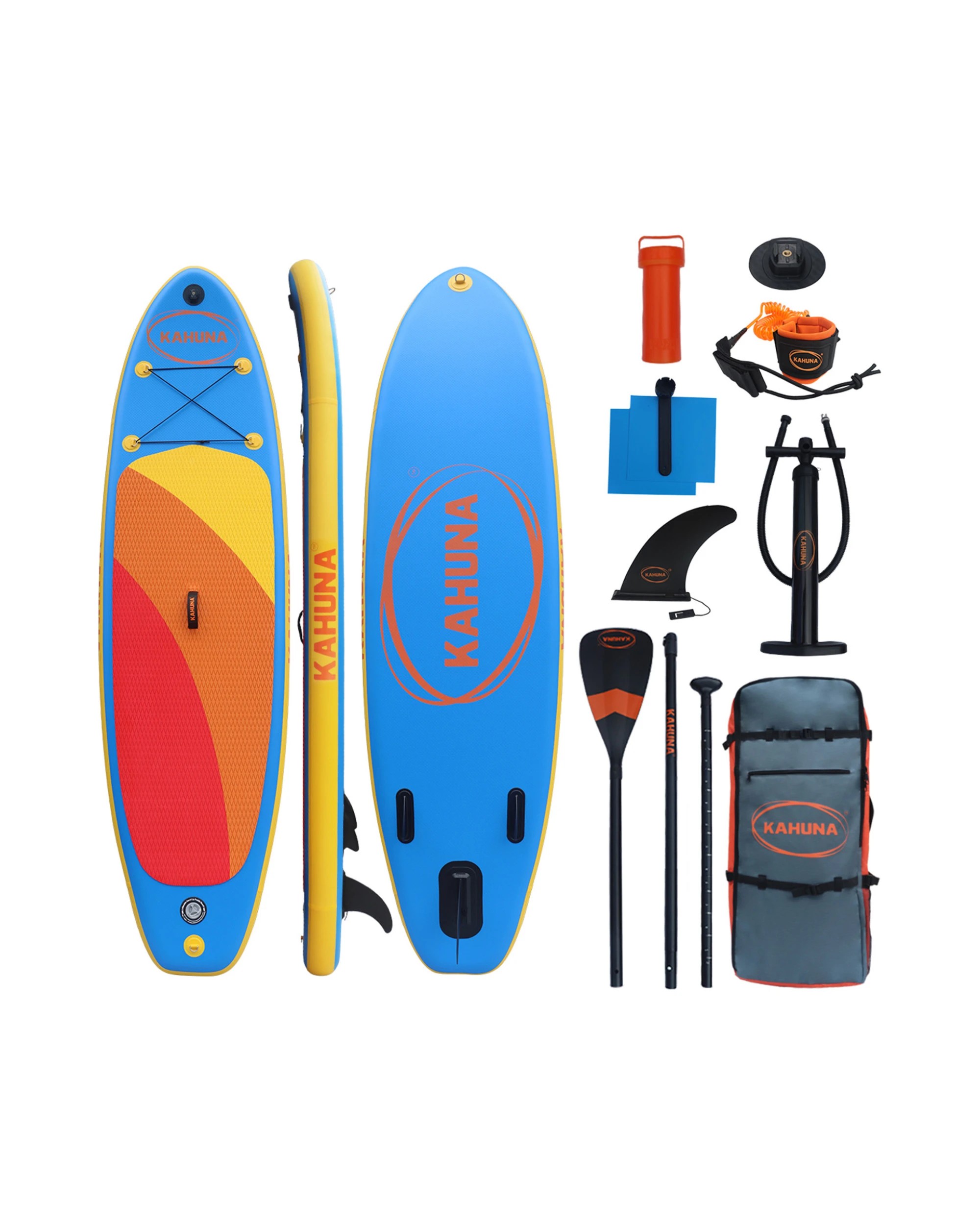 1 Kahuna Hana Inflatable Stand Up Paddle Board 10FT with iSUP Accessories - Blue, 1 of 9