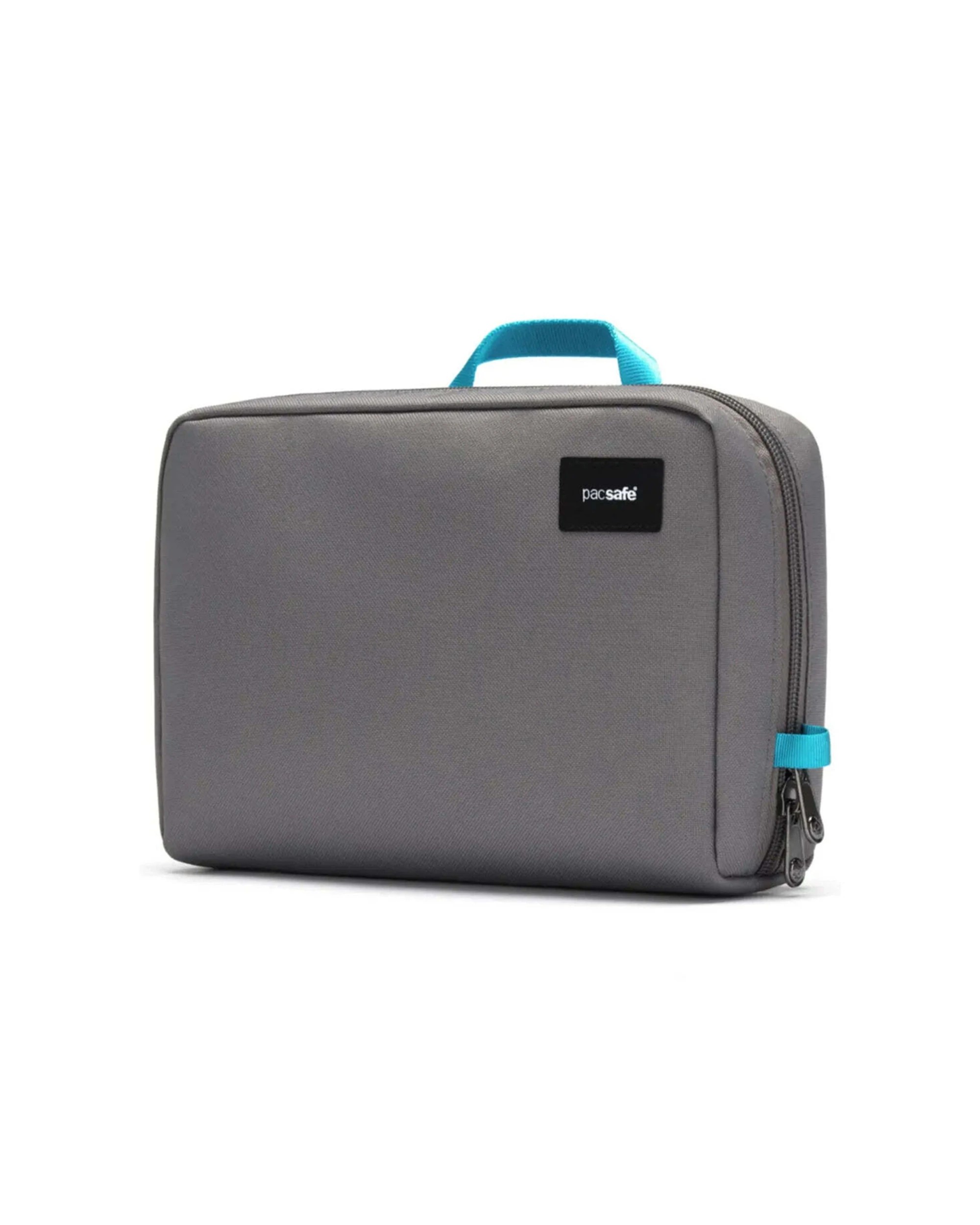 1 Pacsafe RFIDsafe Gear Pouch RFID Blocking Travel Organiser Accessory Stone - Grey, 1 of 8