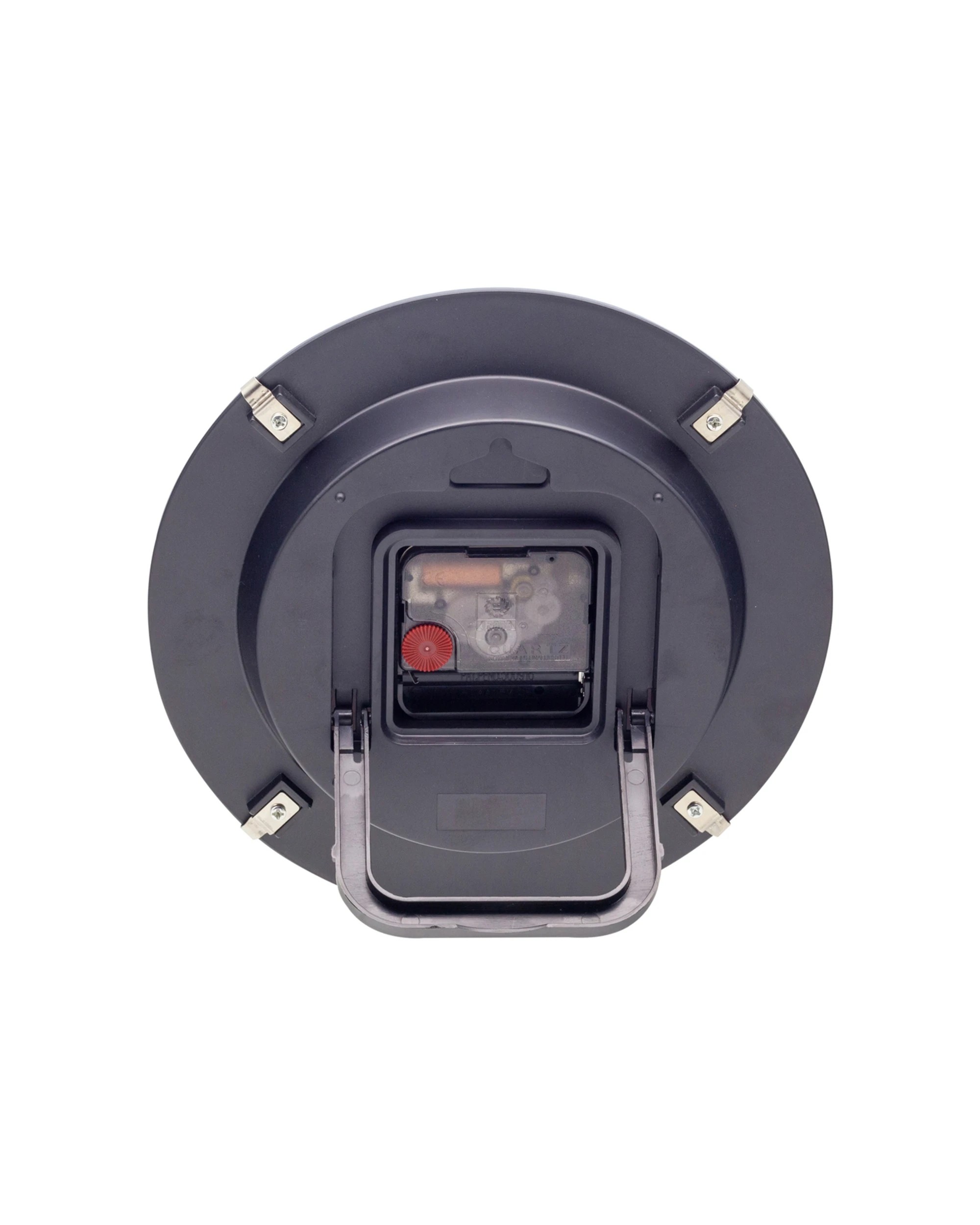 6 NEXTIME Duomo Mini Clock Silent Sweep Movement Retractable Stand Table Wall 20cm - Black, 6 of 7