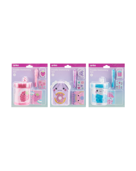 Foodie Stationery Set - Assorted