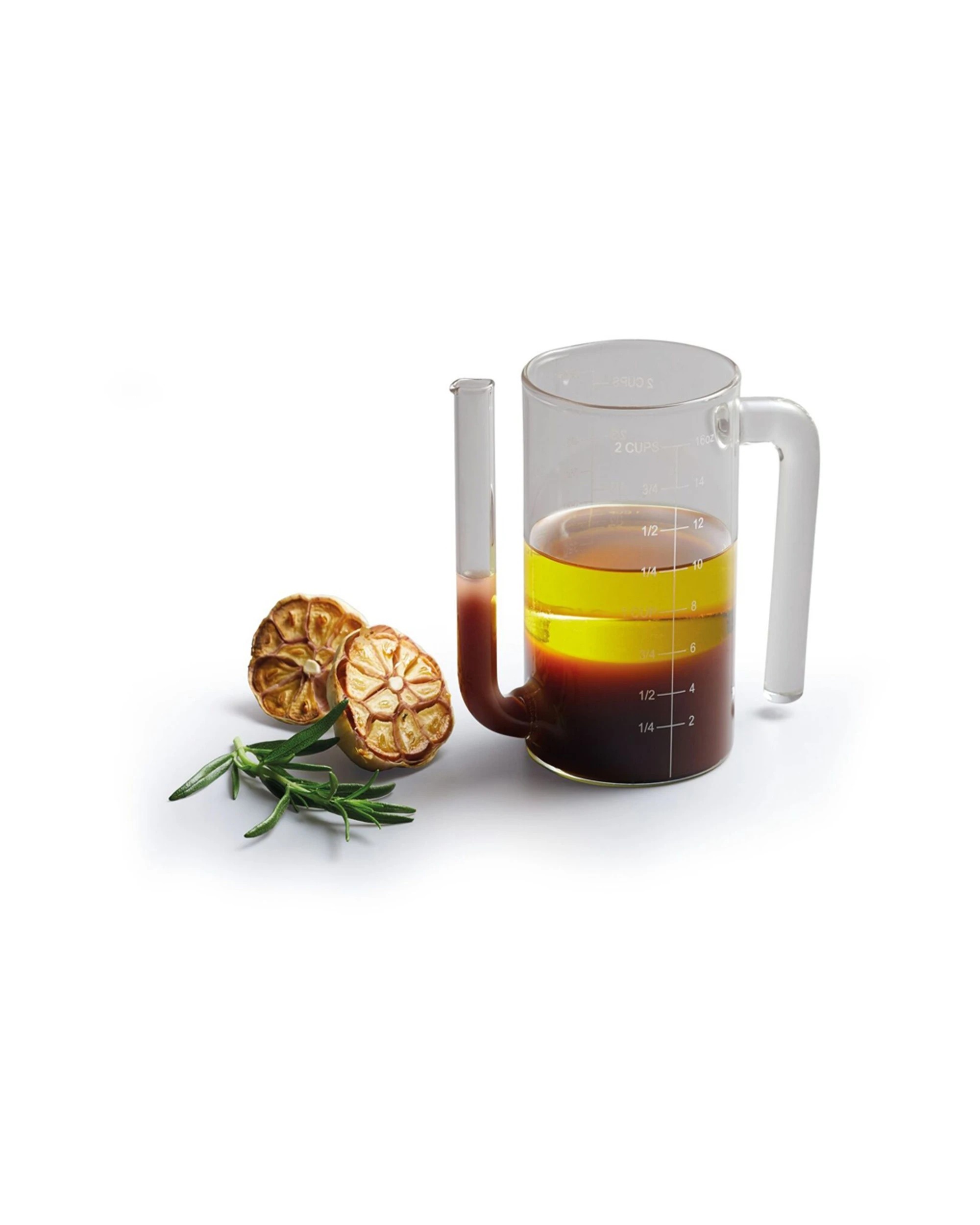 4 Mastercraft 2x 500ml Fat Gravy Separator Container Jug Kitchen Tool - Clear, 4 of 5