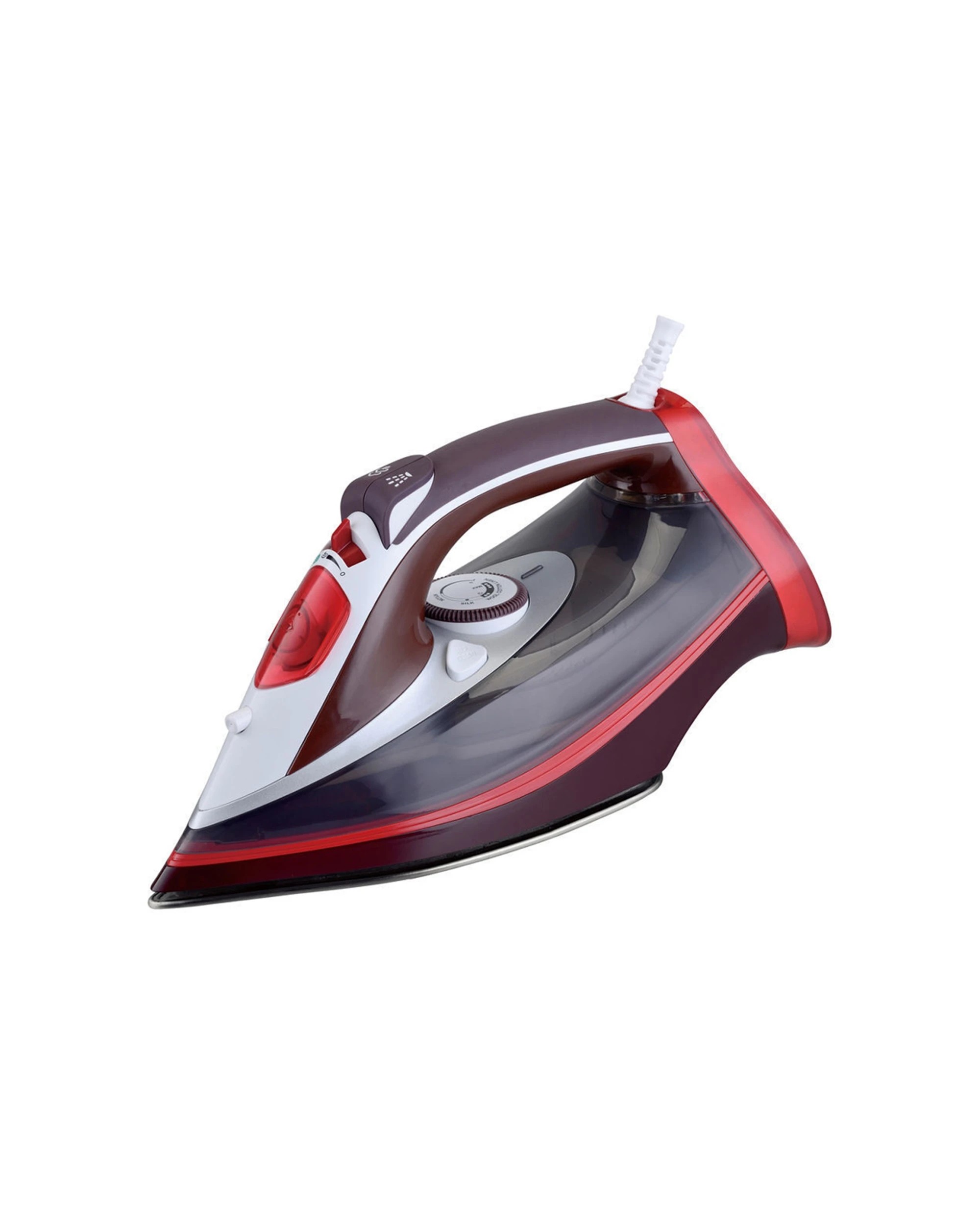 1 Maxim Deluxe Stainless Steel Steam Iron 2200W - Red, 1 of 1