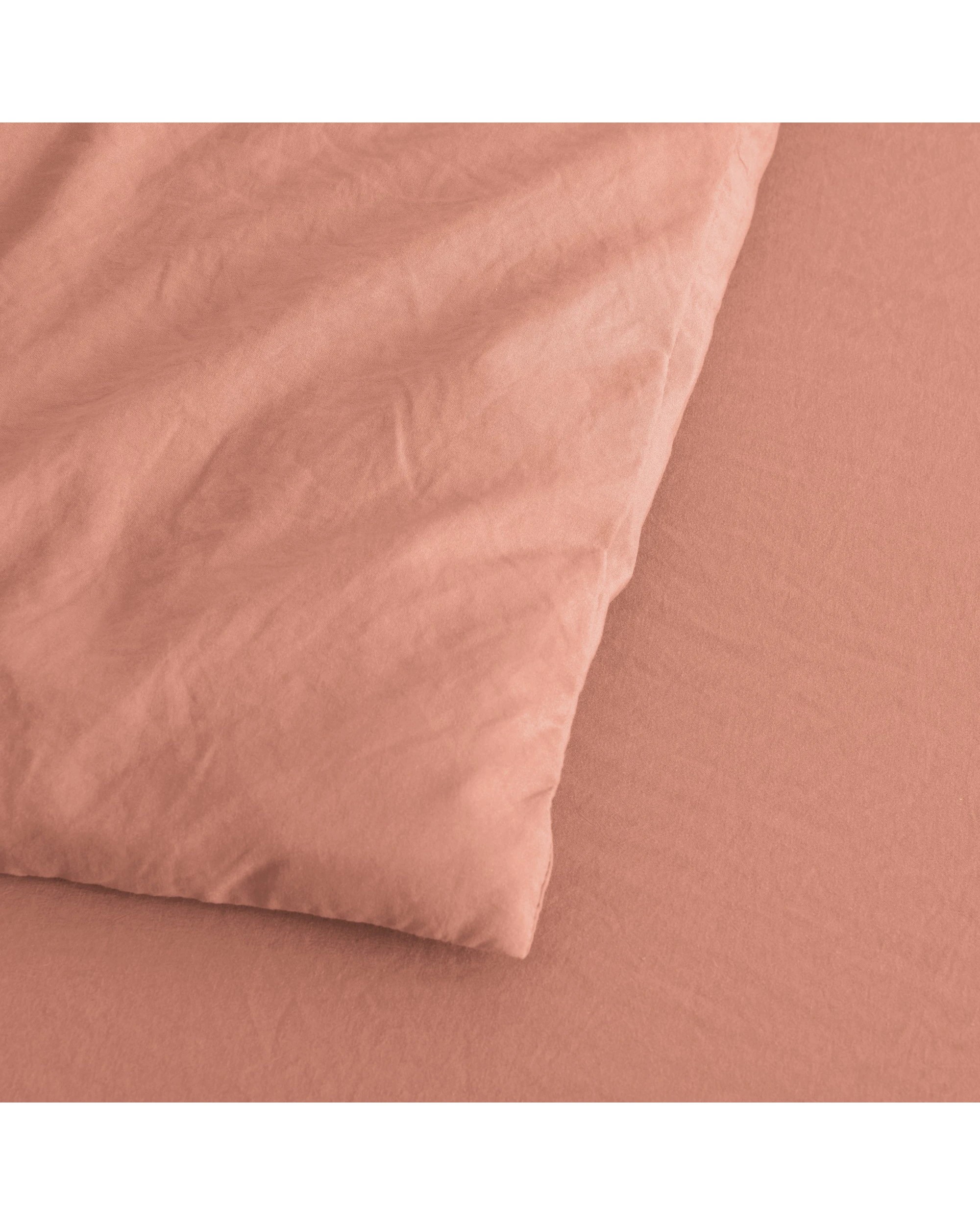 3 Dreamaker Superfine Washed Microfibre Quilt Cover Set - King Bed - Pink Clay, 3 of 6