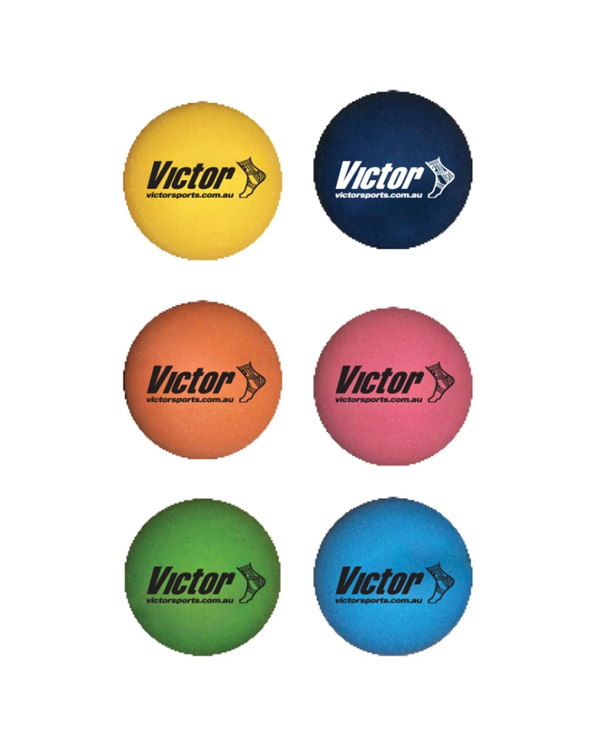 2 Victor Sports 12pc Hi Bounce Ball Single Multipurpose Rubber Game Set 6cm - Multi, 2 of 2