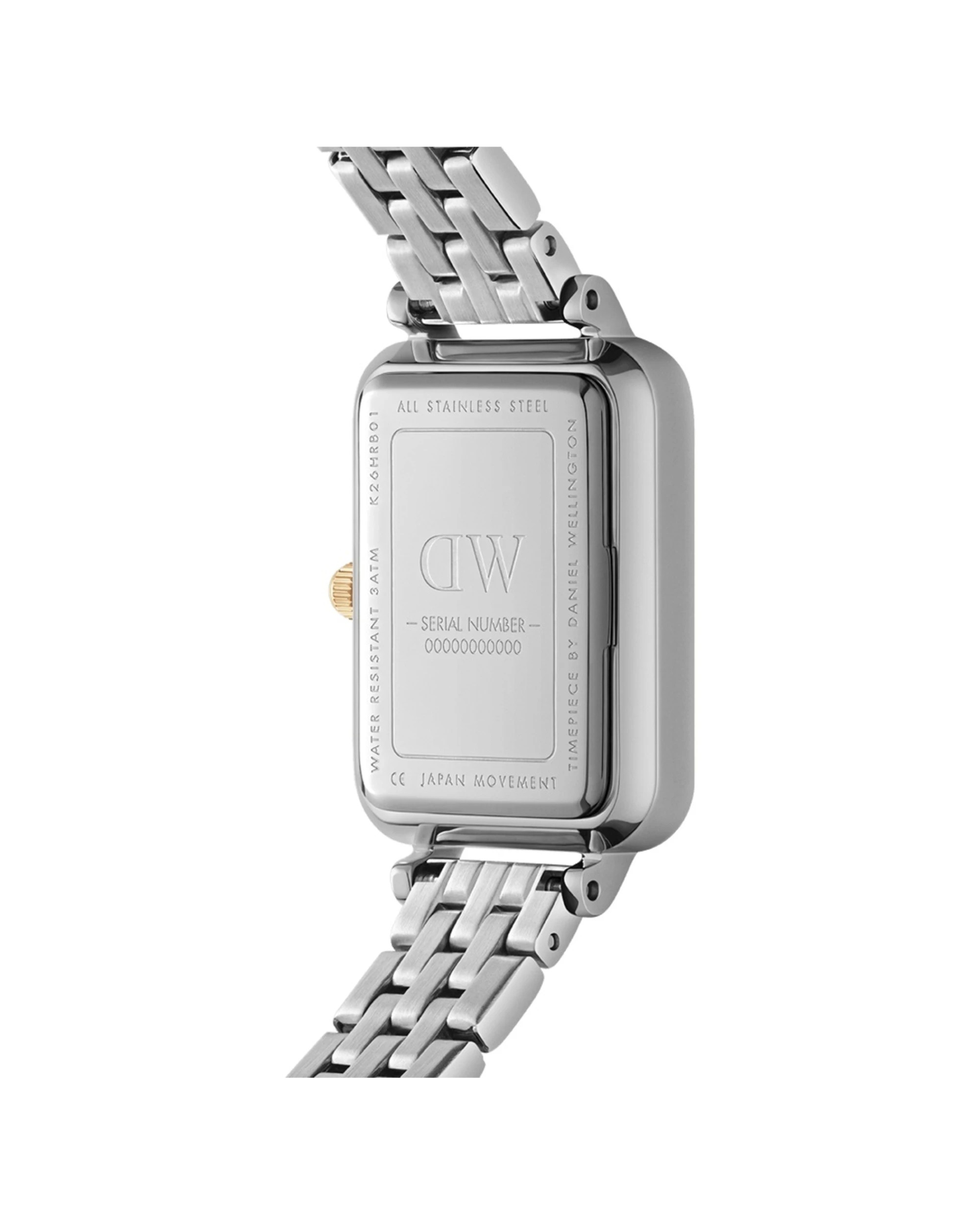 4 Daniel Wellington Quadro Lumine 20x26mm 5-Link Gold & Silver Watch White Dial, 4 of 4