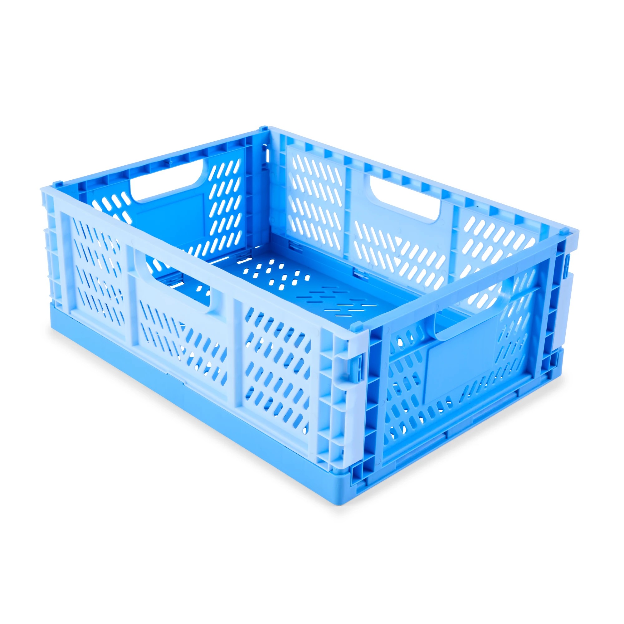 4 15L Collapsible Crate - Medium, Blue, 4 of 10