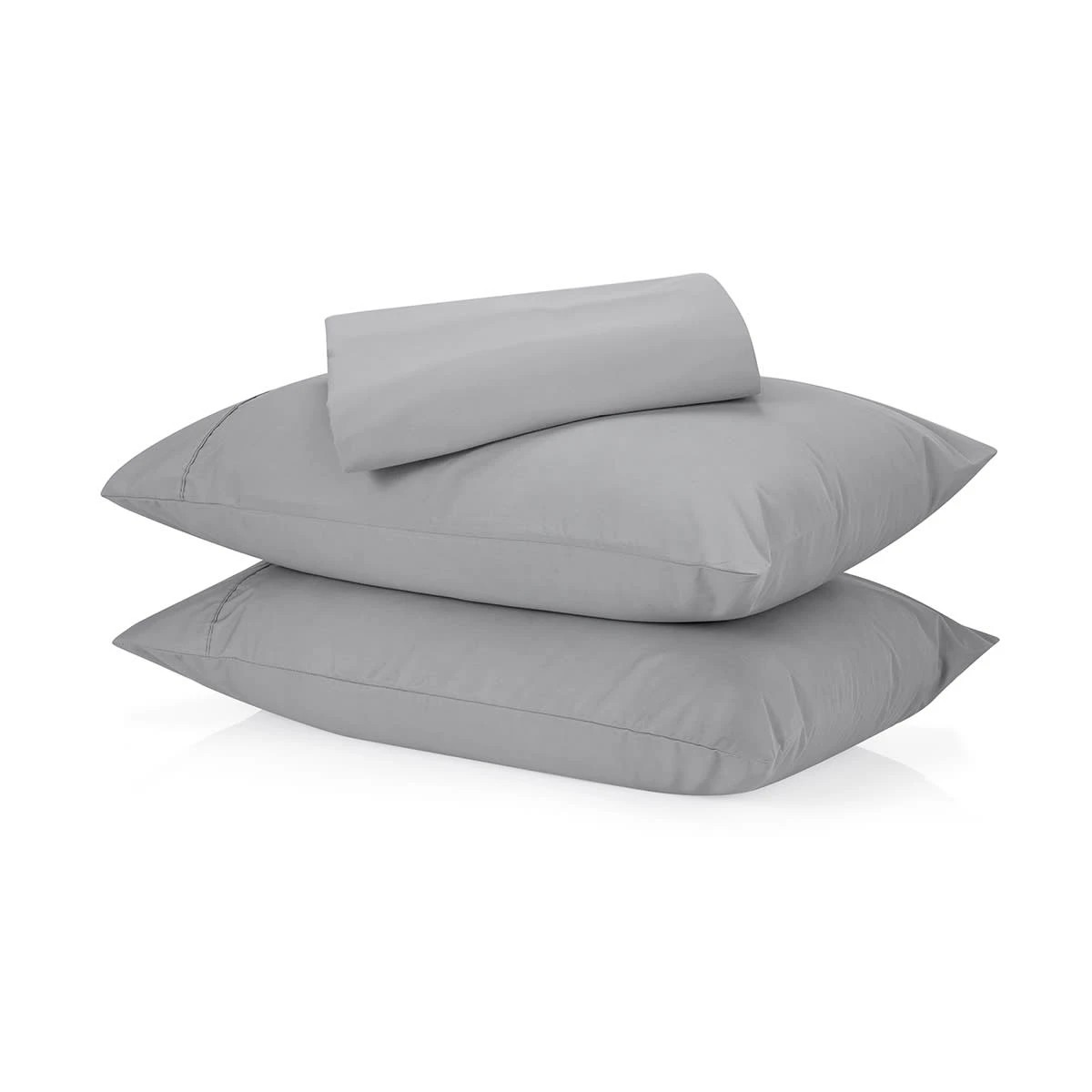 1 250 Thread Count Cotton Rich Sheet Set - Double Bed, Grey, 1 of 7