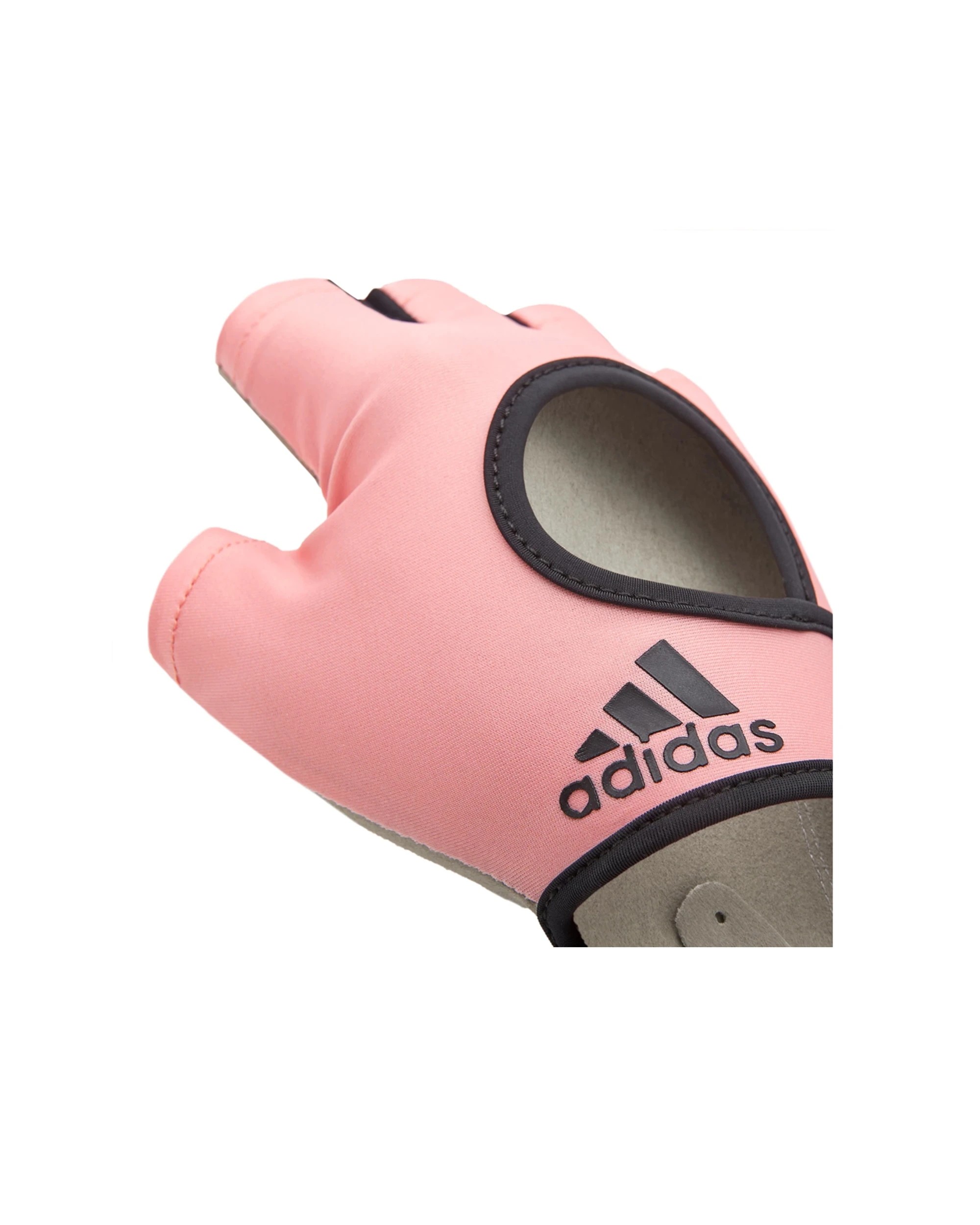4 Adidas Essential Womens Gloves Large Breathable Suede Effect Palm Ring Pull - Pink, 4 of 8