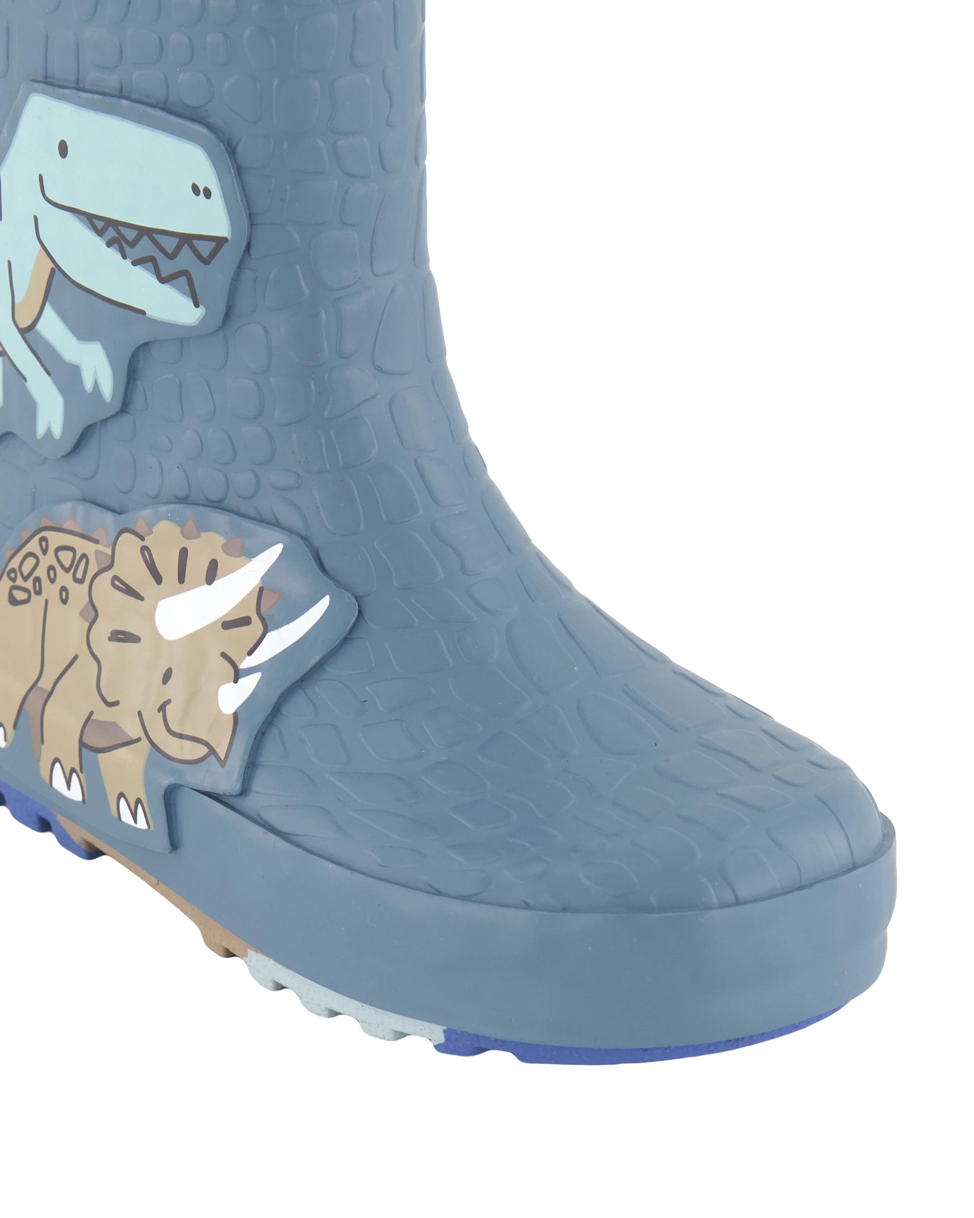 4 Junior Rainboots Sage Dino, 4 of 5