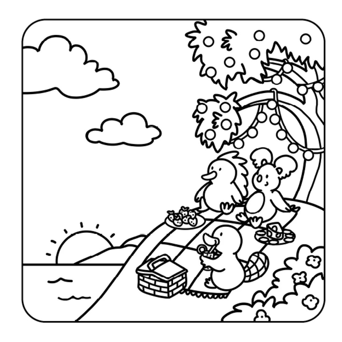 2 Hello Sunshine: Cosy Aussie Colouring by R. J. Timmis - Book, 2 of 3