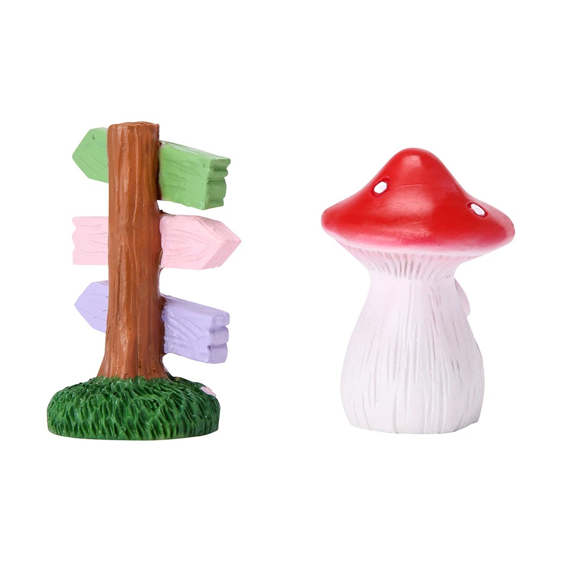 4 Fairy Garden: Sign and Mushroom House, 4 of 8