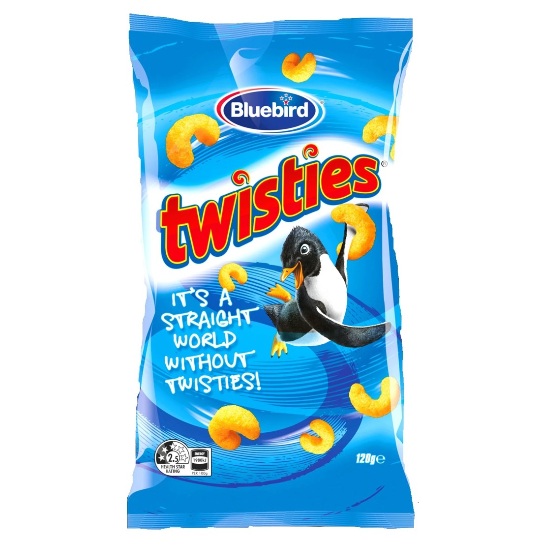1 Bluebird Twisties Cheese 120g, 1 of 2