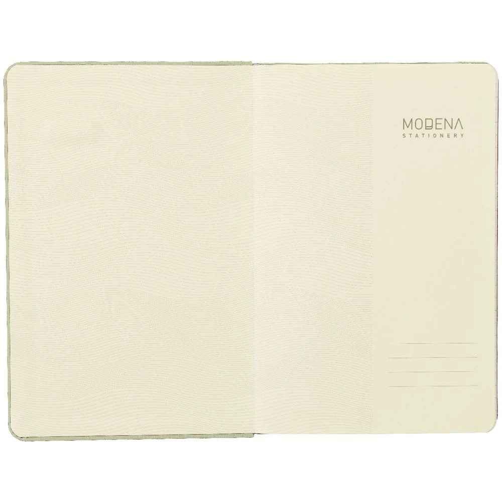 3 Modena A5 Linen Ruled Notebook Sage, 3 of 5
