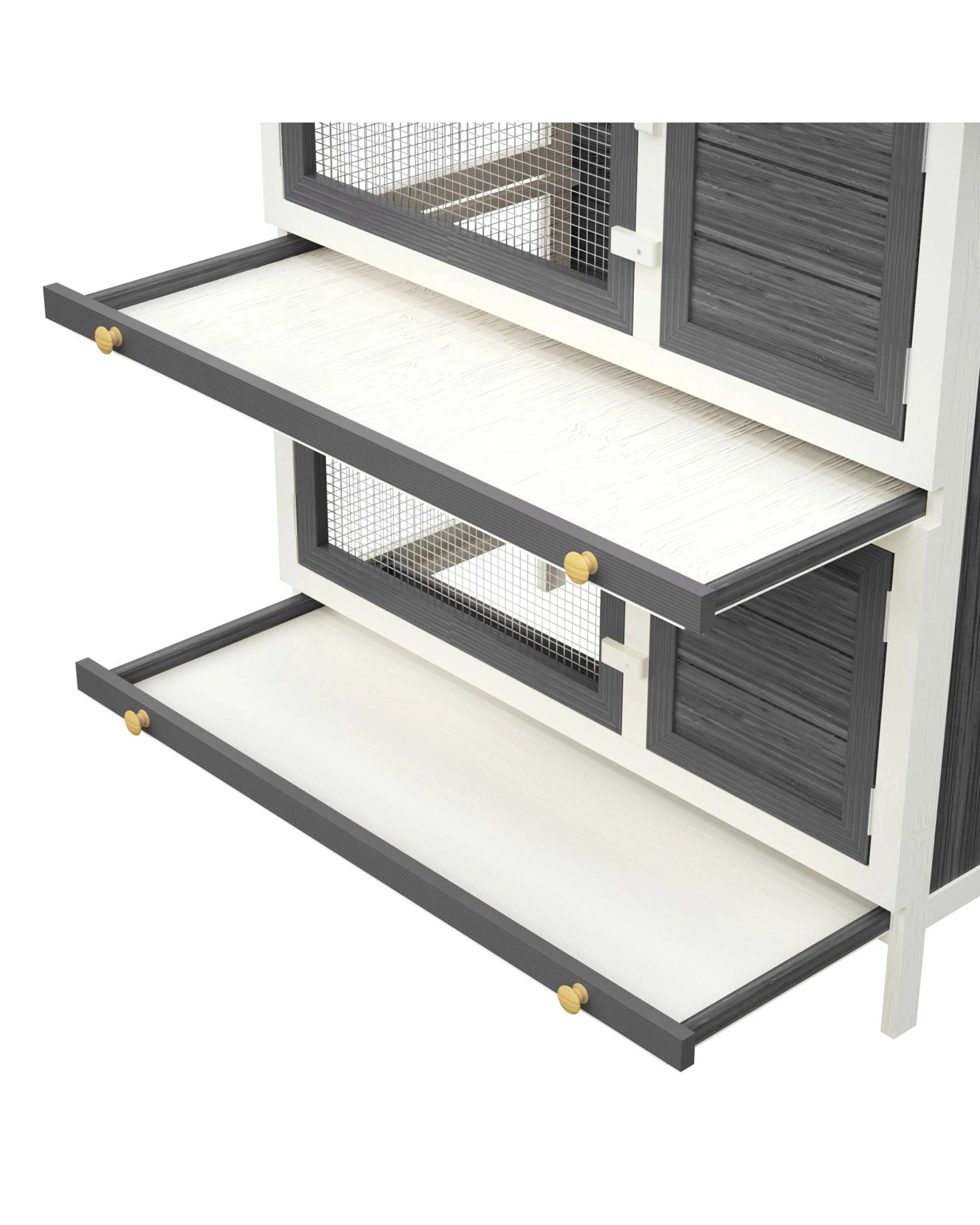 7 Advwin Wooden Rabbit Hutch Chicken Coop, 7 of 8