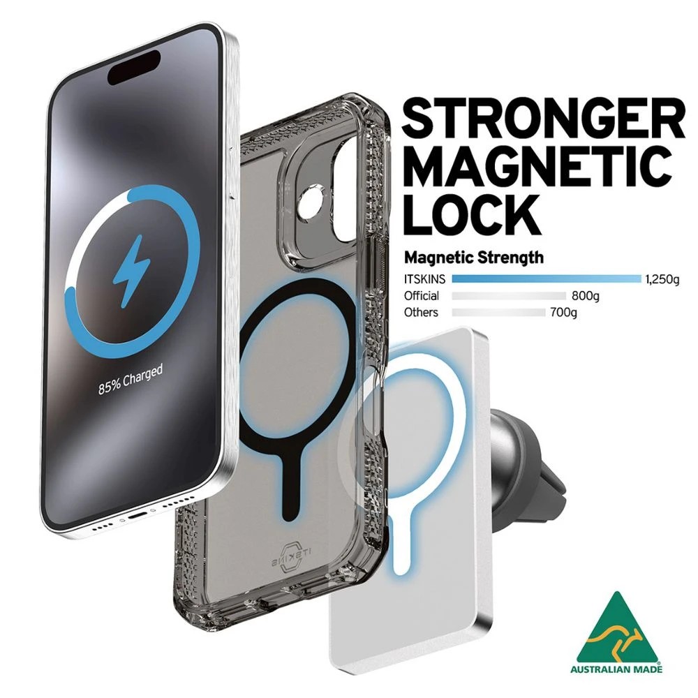 7 Itskins Made in Australia Magsafe Case iPhone 17 Black, 7 of 7