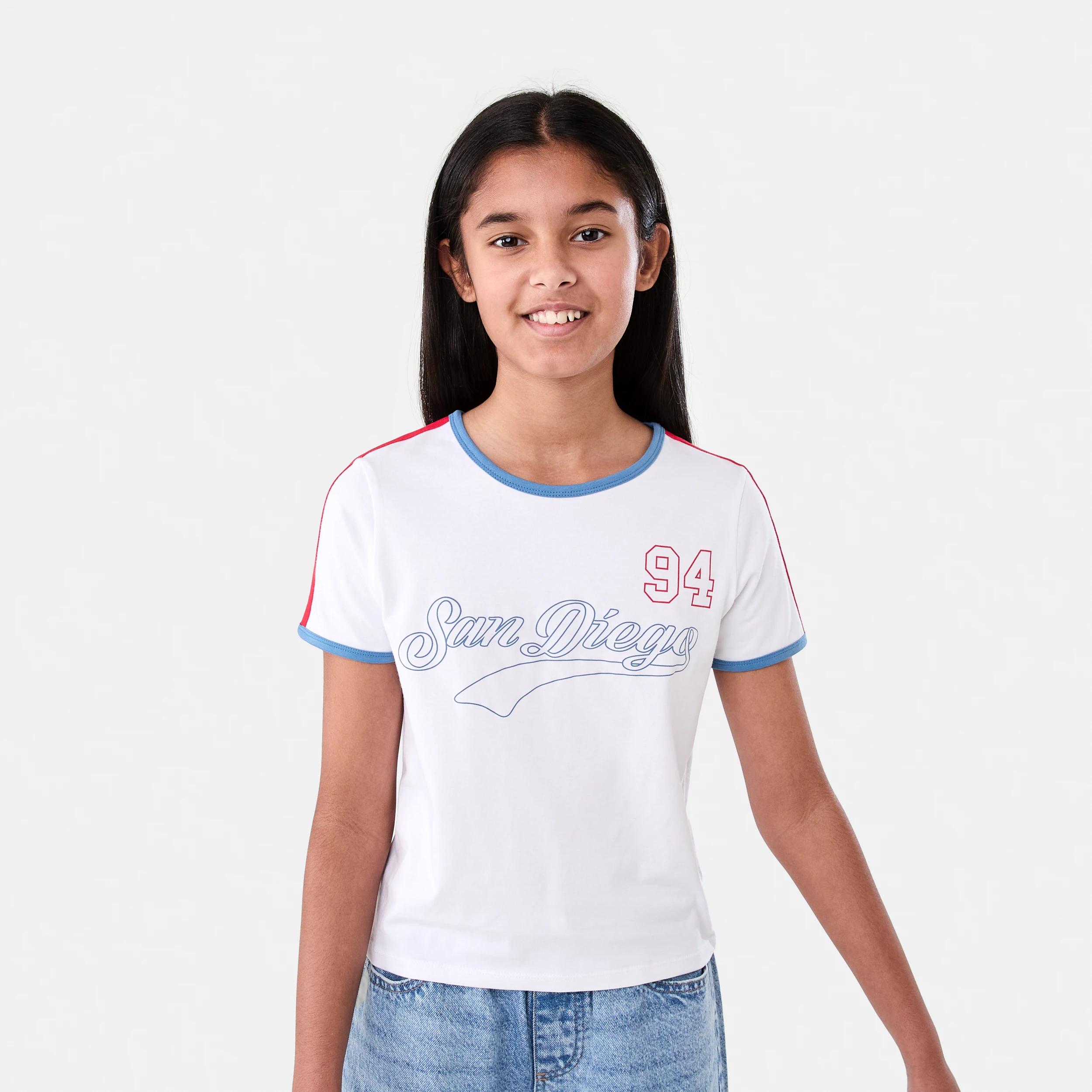 1 Short Sleeve Ringer T-shirt SAN DIEGO 94 WHITE, 1 of 7