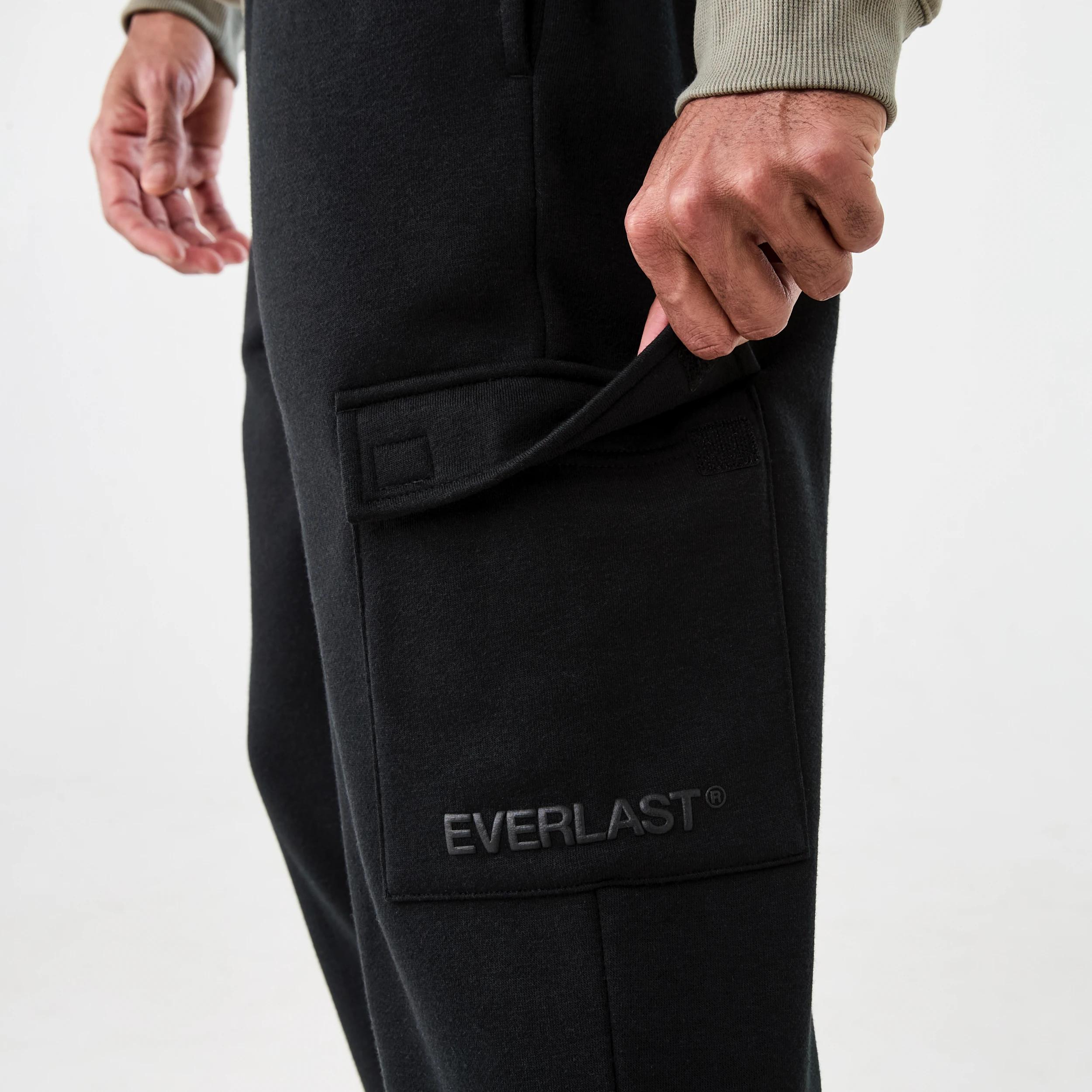 6 Everlast Mens Cargo Trackpants EVERLAST BLACK, 6 of 7