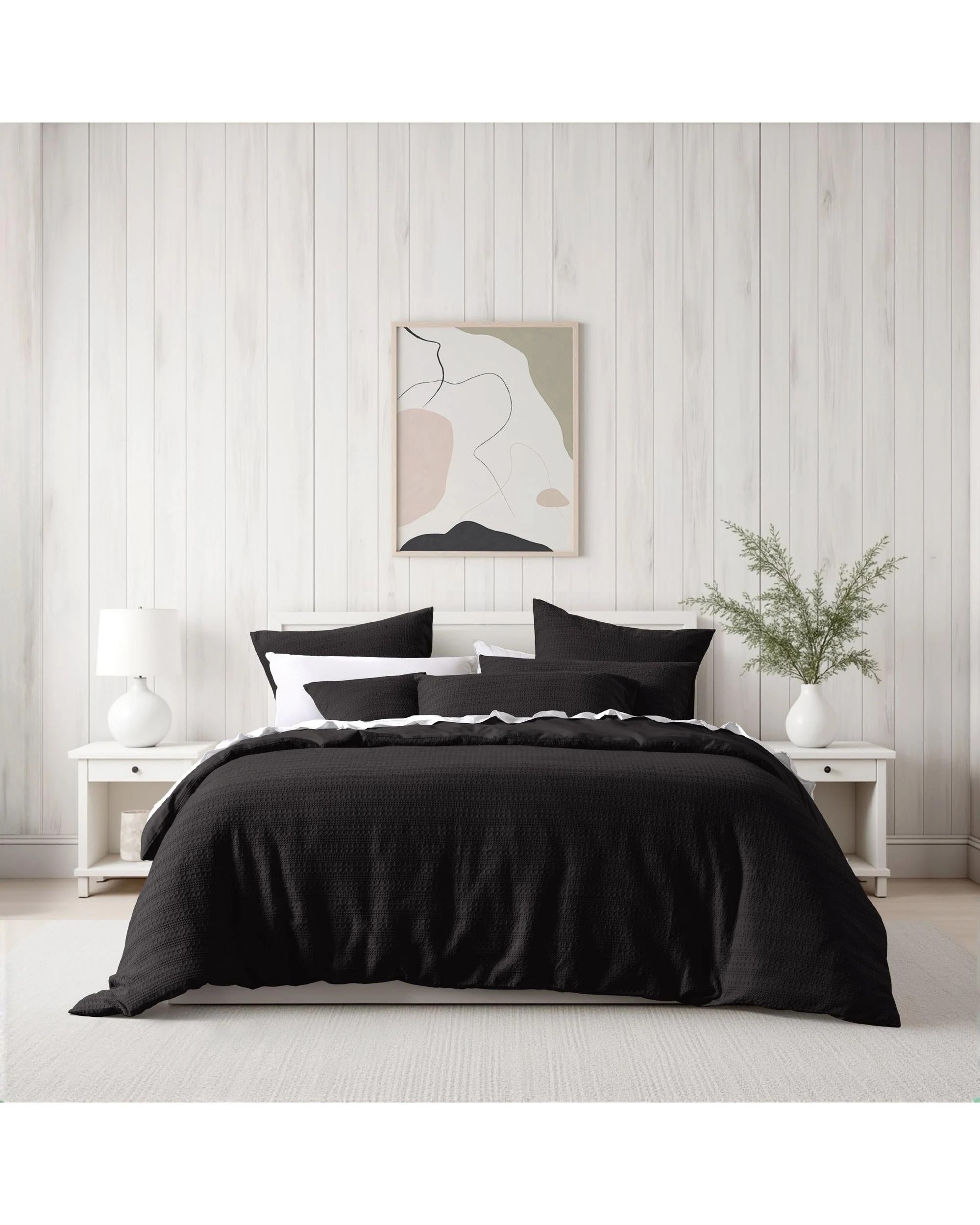 2 Bianca Kahlani Chocolate Single Polyester Quilt Cover & Pillowcase Set - Black, 2 of 4