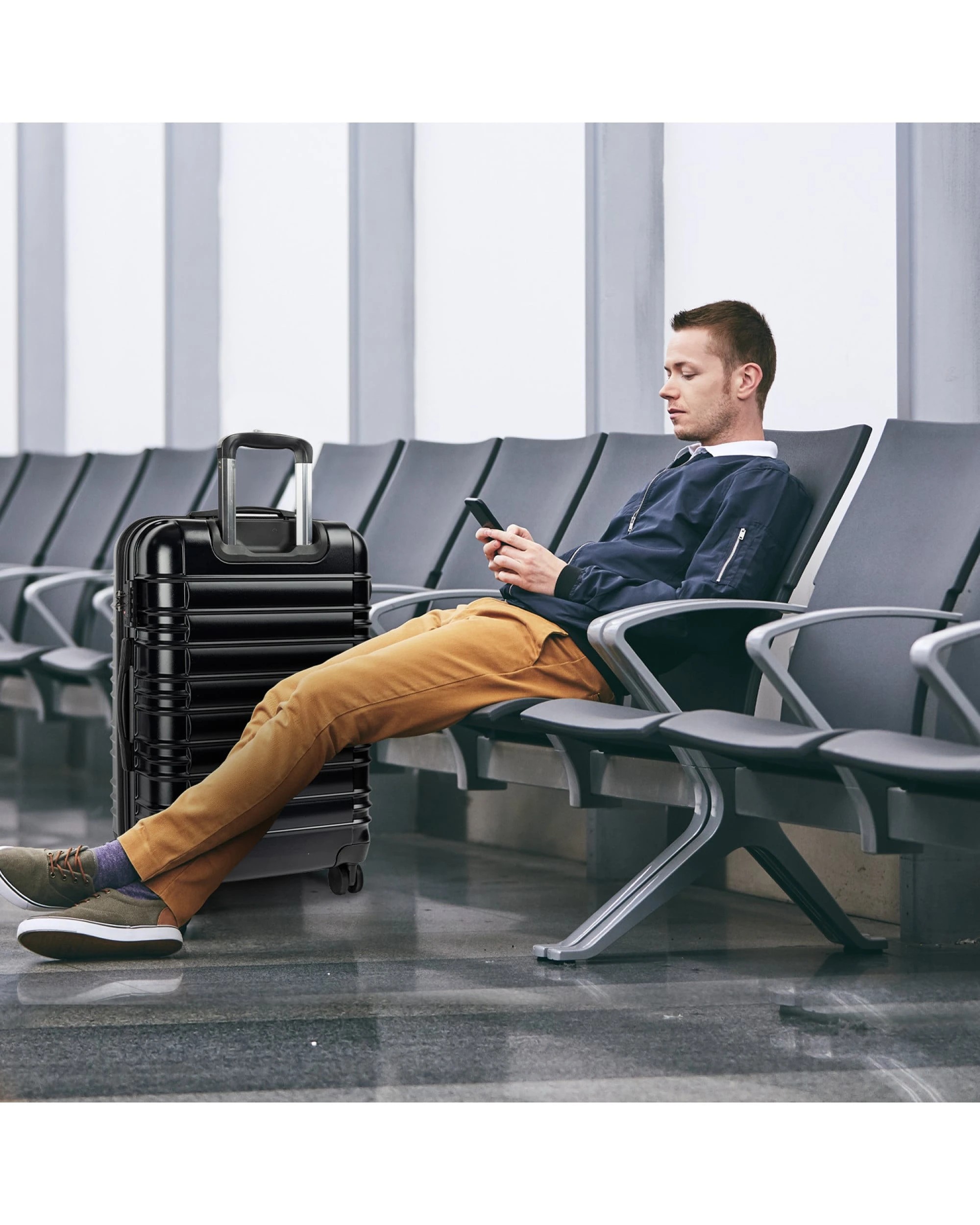 2 Olympus Noctis Suitcase 24in Hard Shell ABS+PC - Stygian Black - Black, 2 of 7