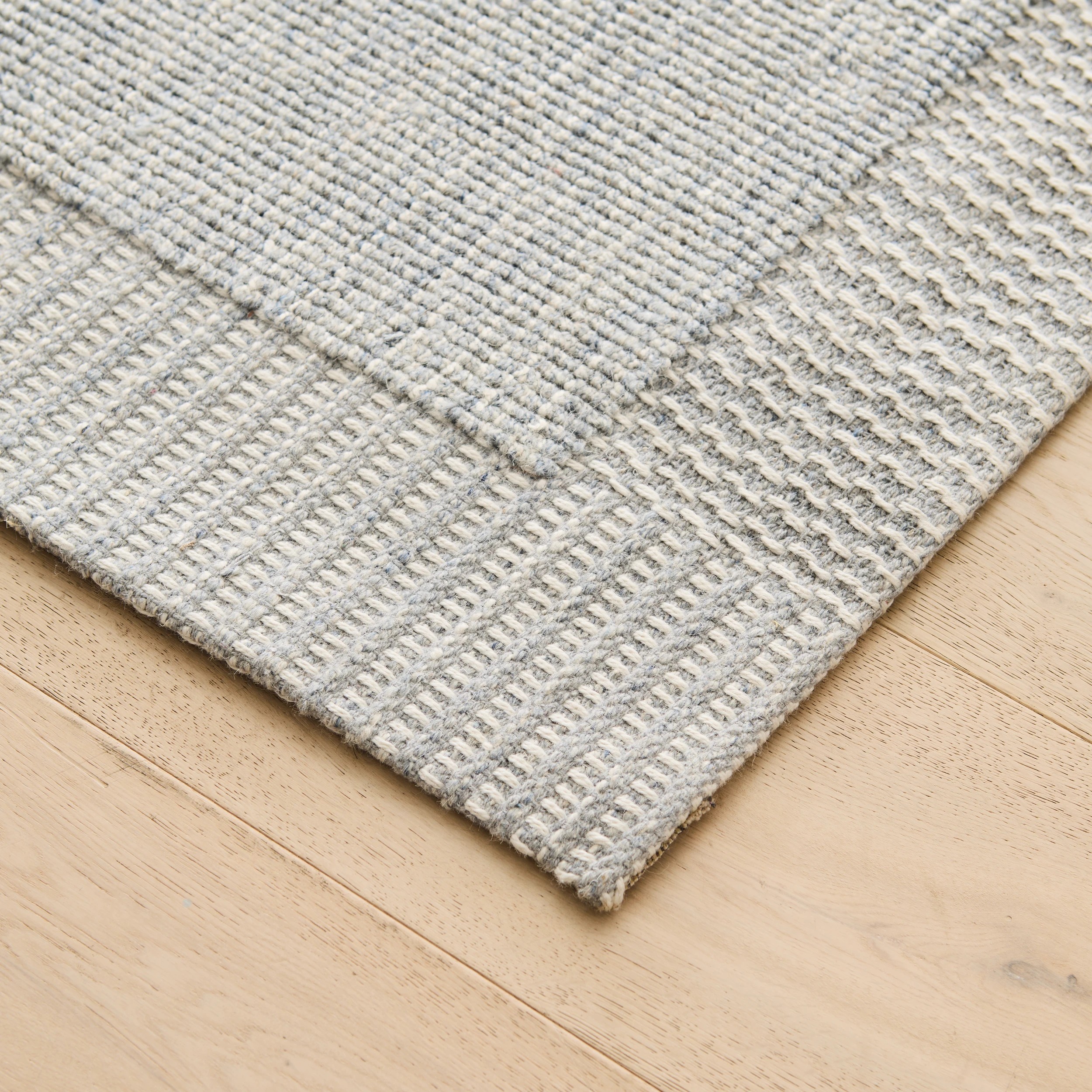 2 Moreton Wool Rich Rug - Blue, Large - 235cm x 160cm, 2 of 8