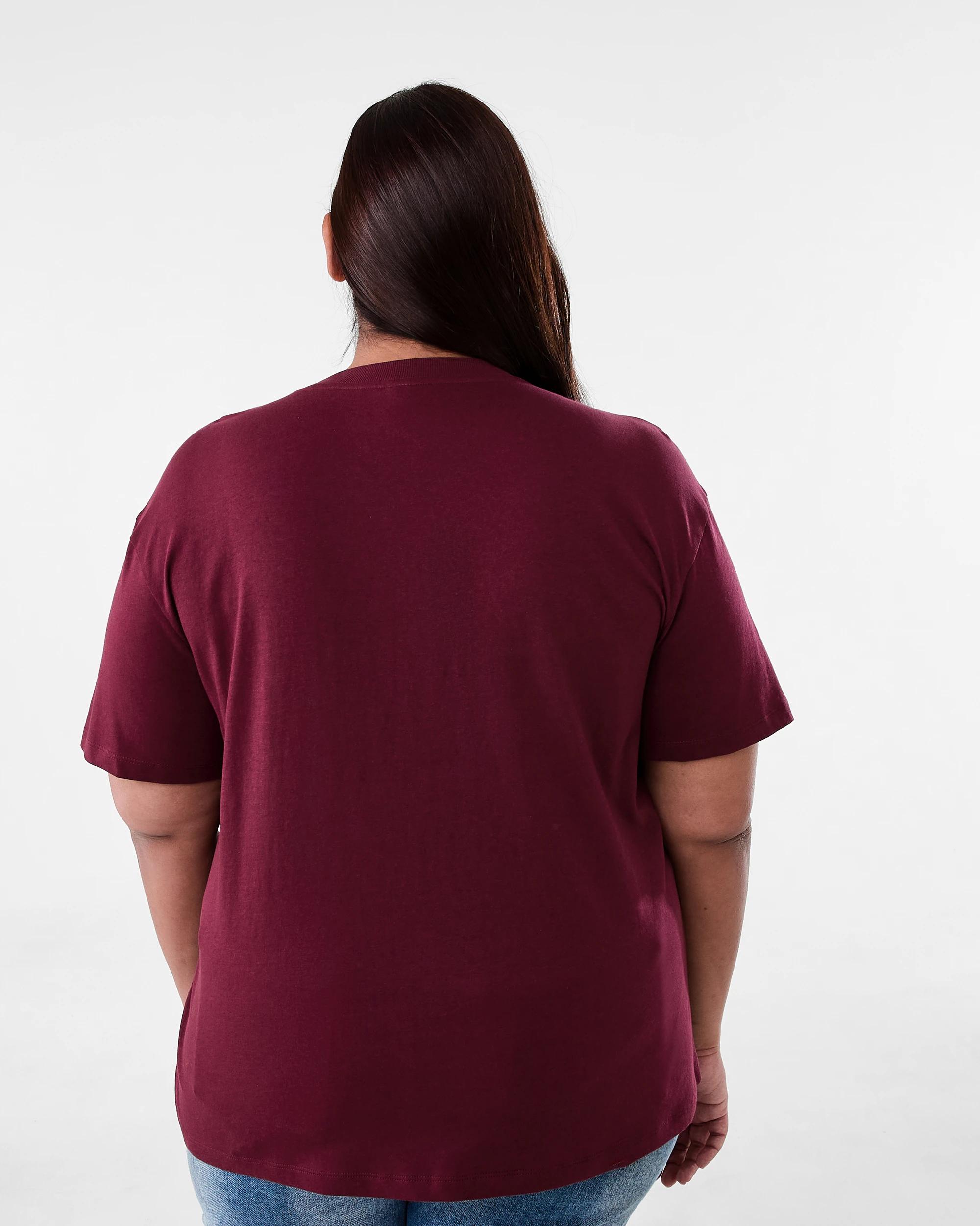 3 Curve Short Sleeve Boyfriend T-shirt Rosa, 3 of 6