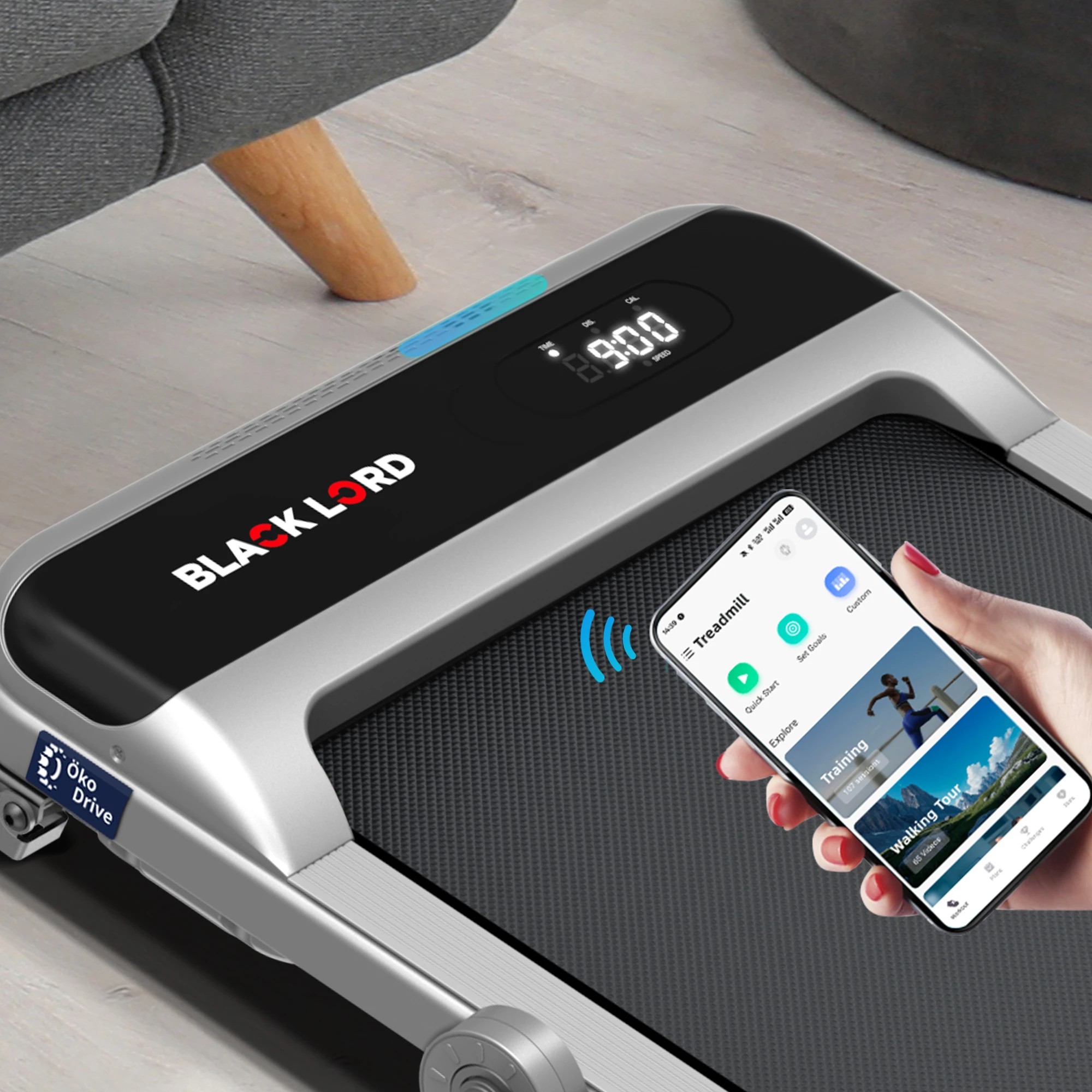 5 Black Lord Treadmill Electric Walking Pad Home Incline Foldable - Silver, 5 of 9