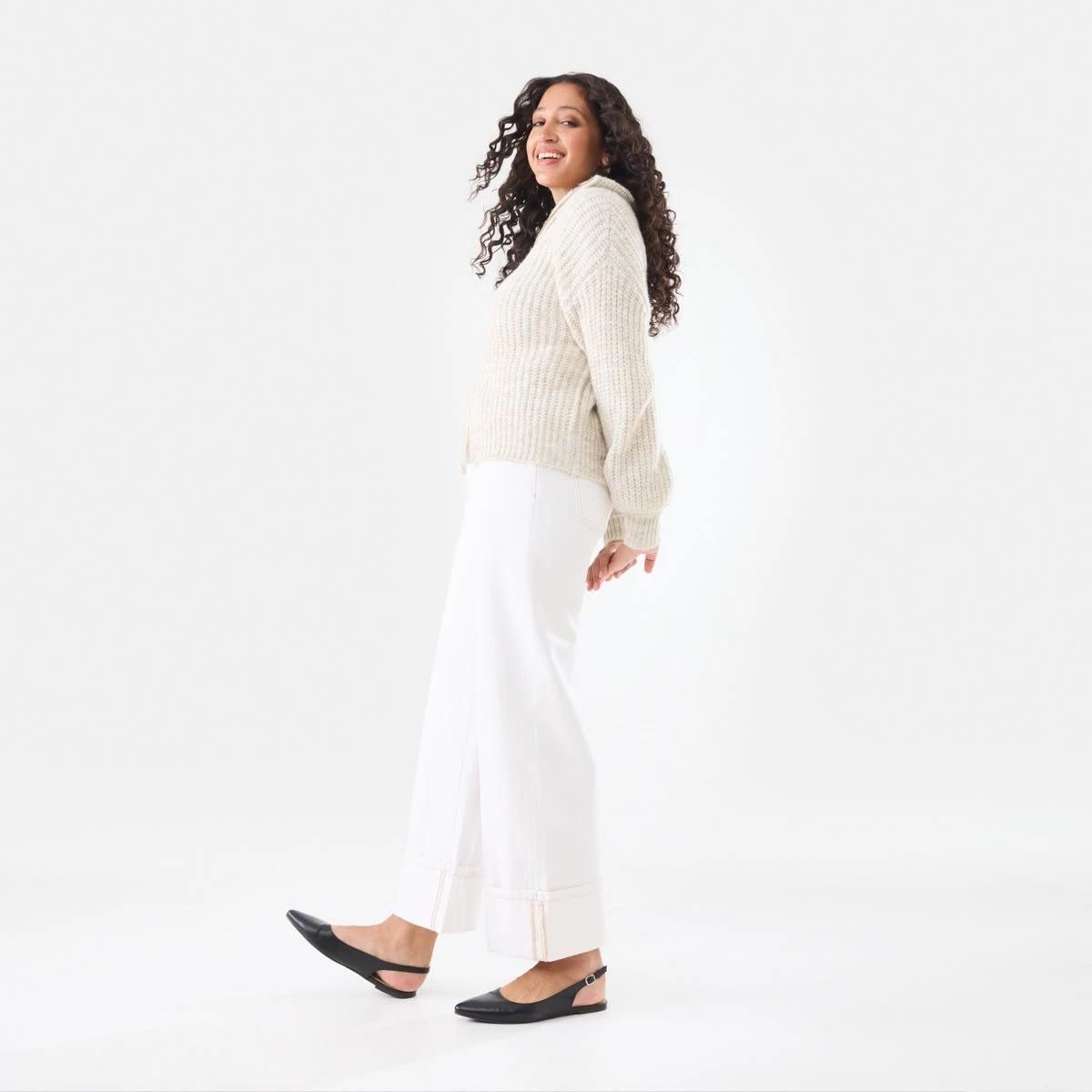 4 Fisherman Rib Knit Bomber Bge Otml, 4 of 9