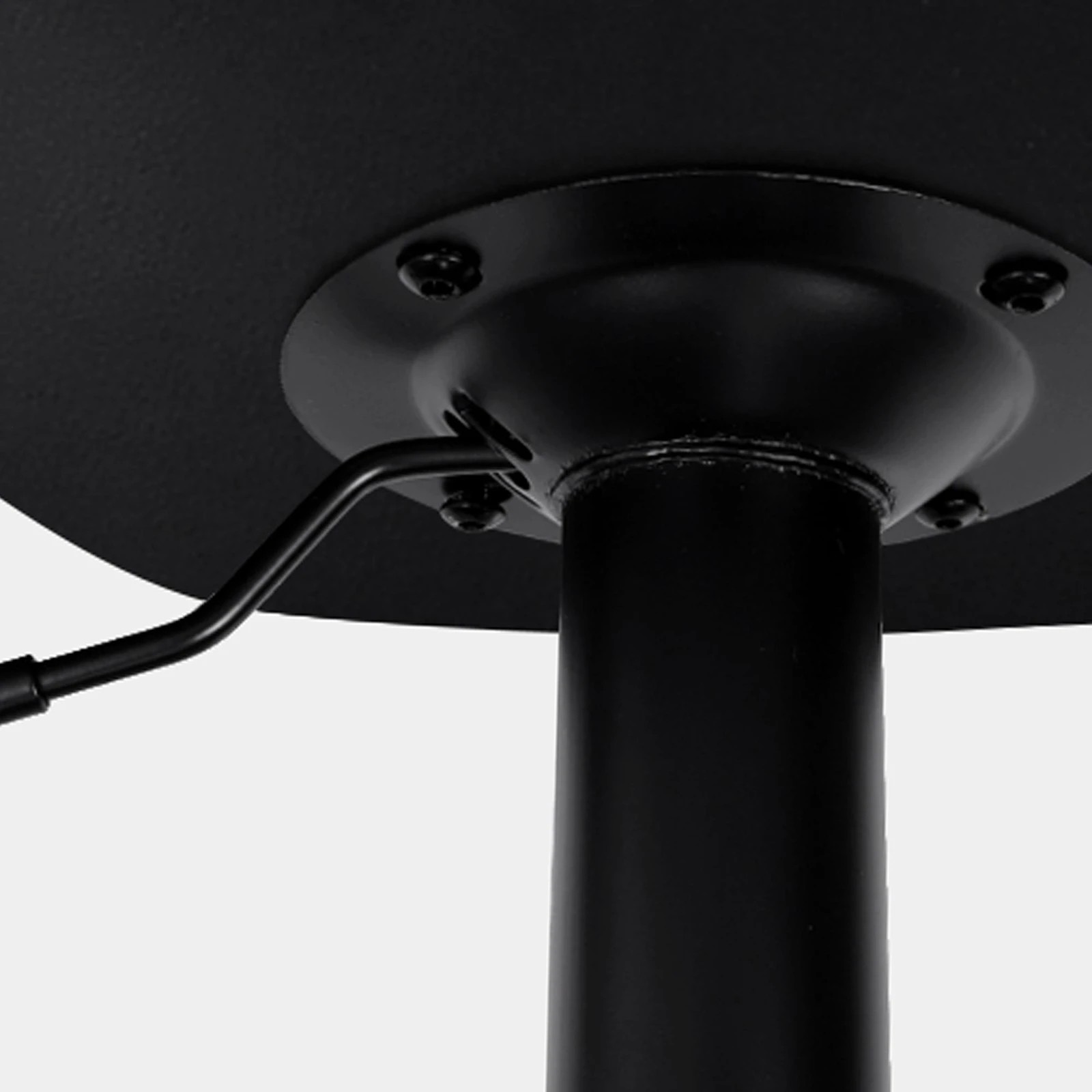 7 Alfordson 4x Bar Stools Luna Kitchen Swivel chair Leather Gas lift - Black, 7 of 10