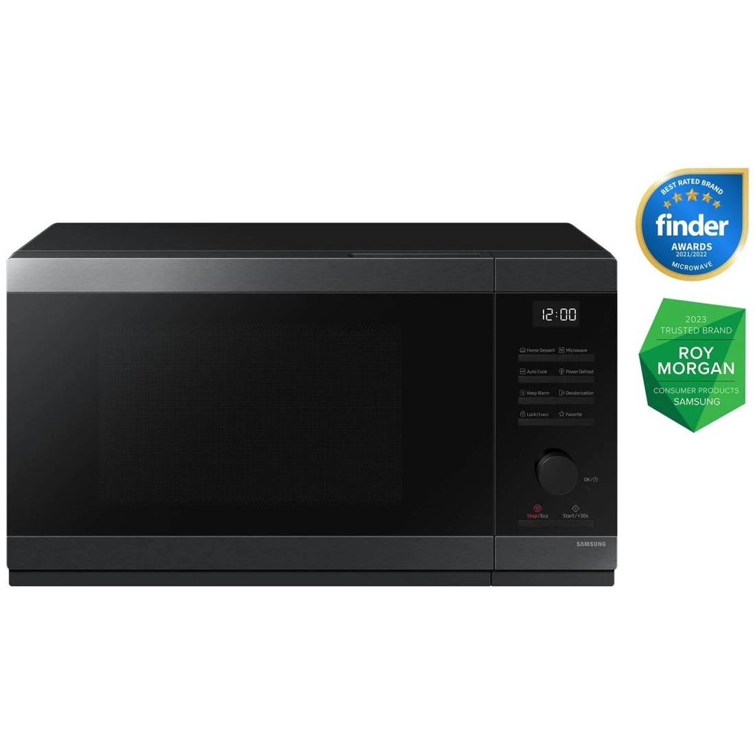 1 Samsung 32L 1000W Dark Stainless Steel Microwave, 1 of 5